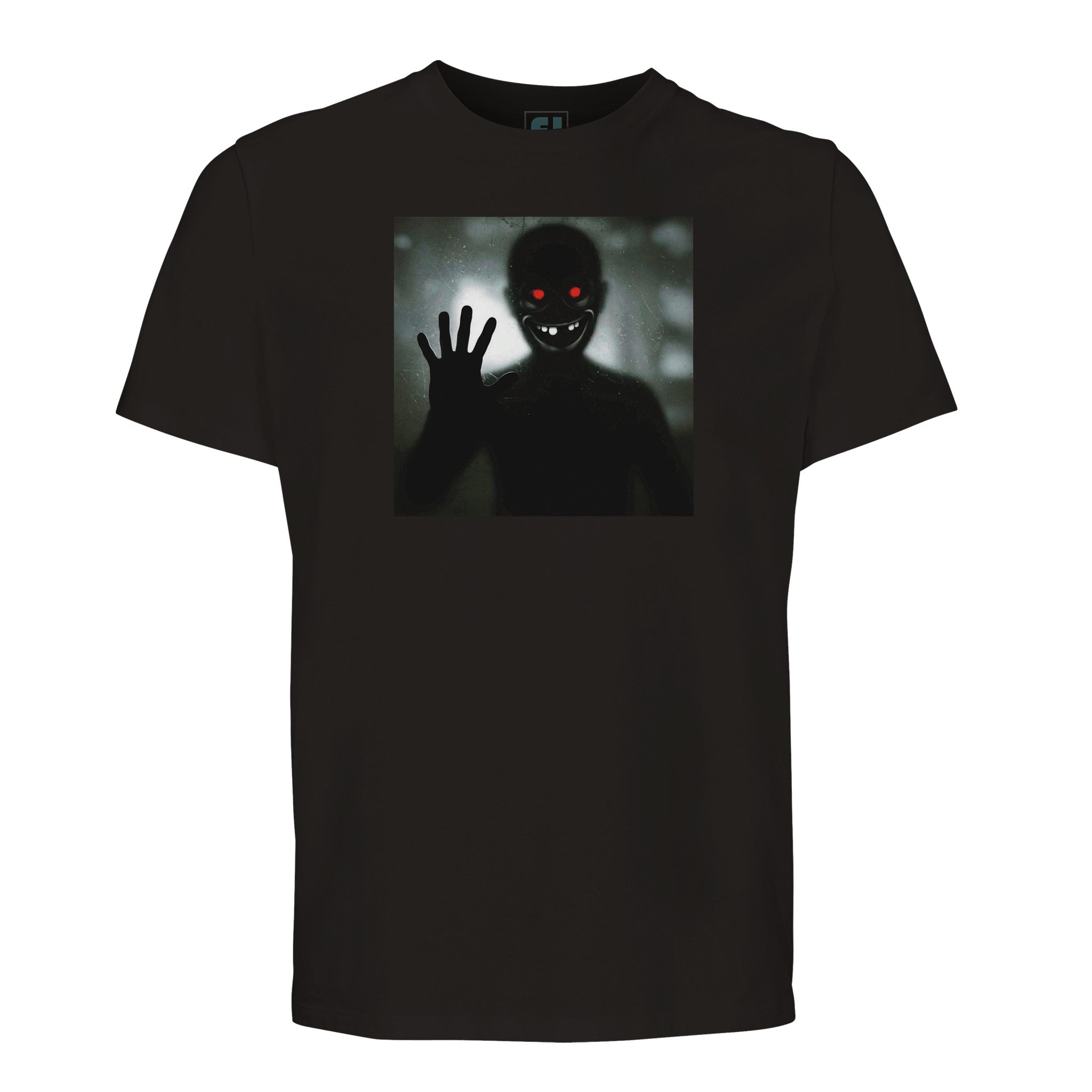 Haunting Grin Terrifying Red-Eyed Figure/Sustainable-Organic-Cotton-Apparel