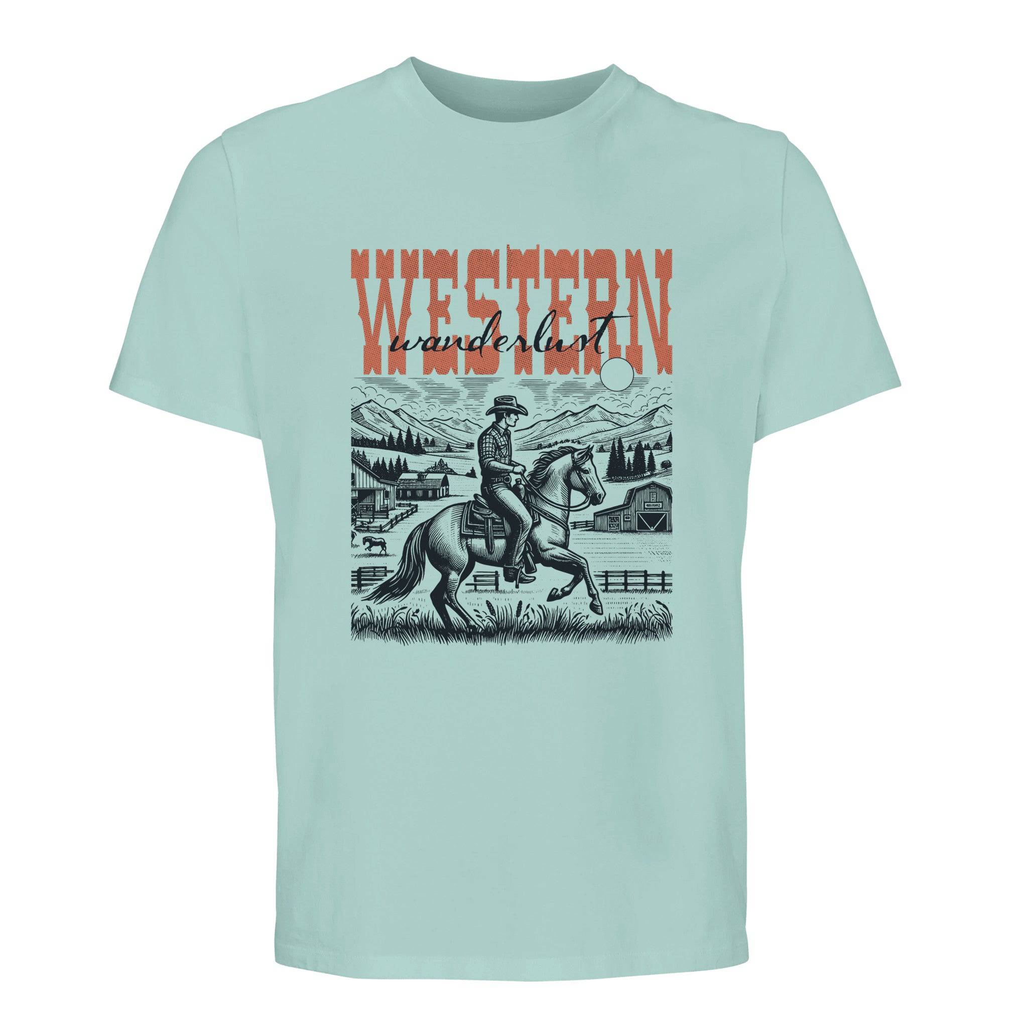 100% Organic Unisex T-shirt/Western-Cowboy