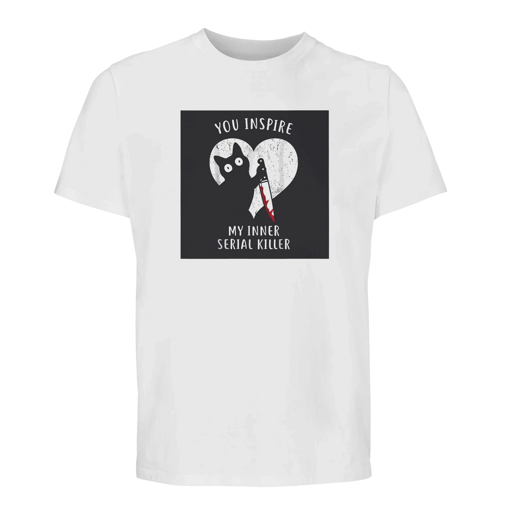 100% Organic Unisex T-shirt/Cat-Serial-Killer