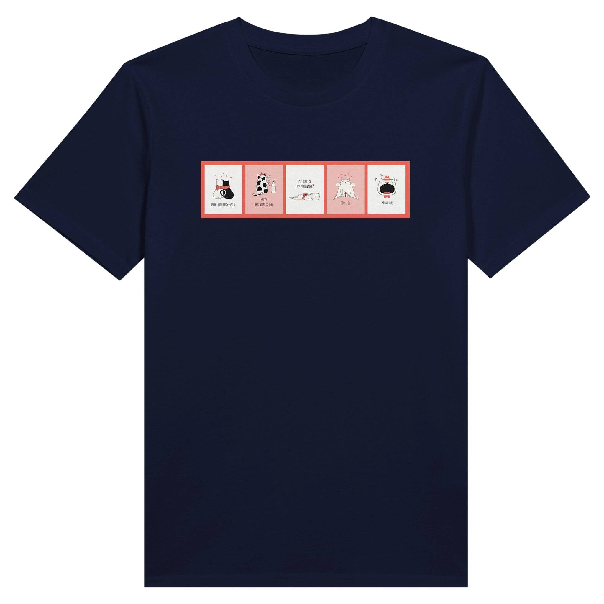 100% Organic Unisex T-shirt/Cats-In-Windows