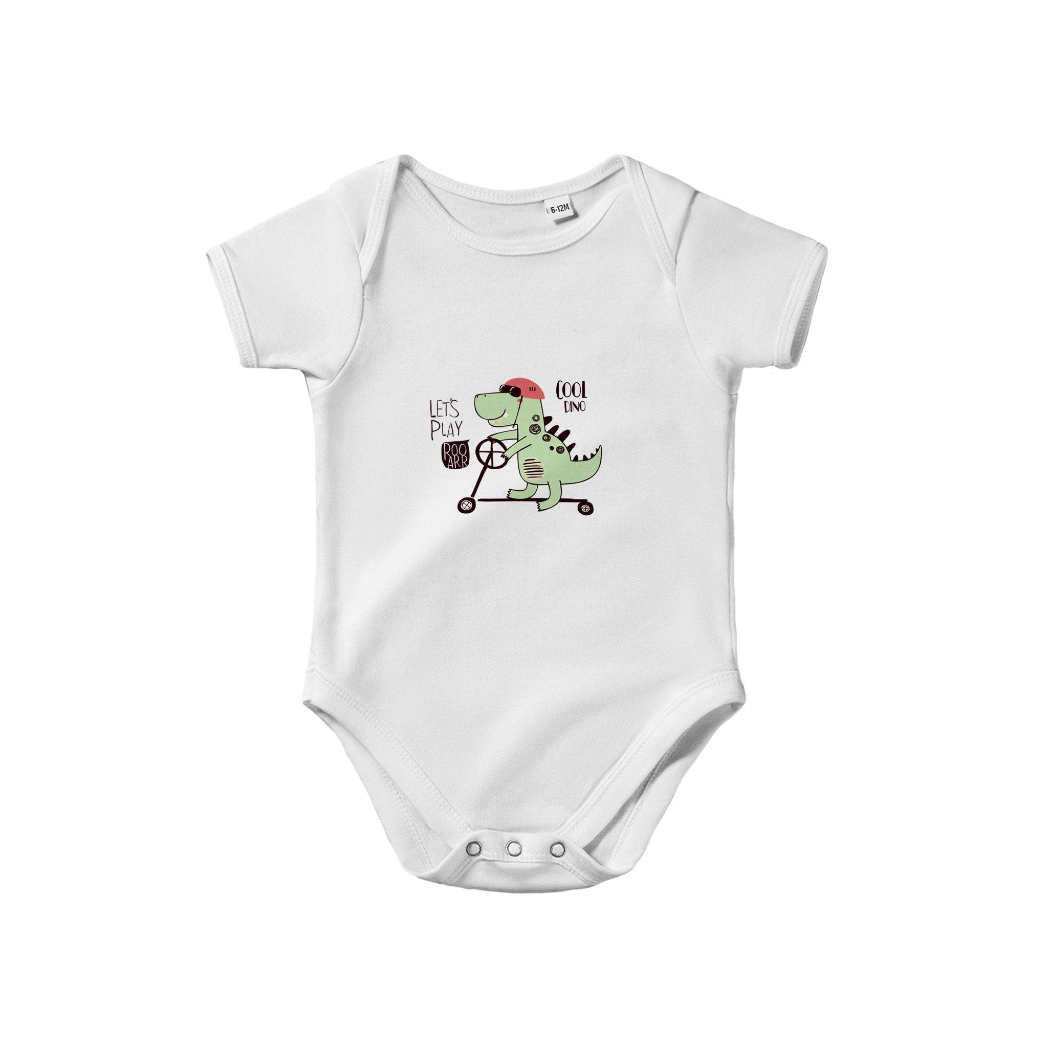 Organic cotton baby bodysuit/Cool-Dino - Classic