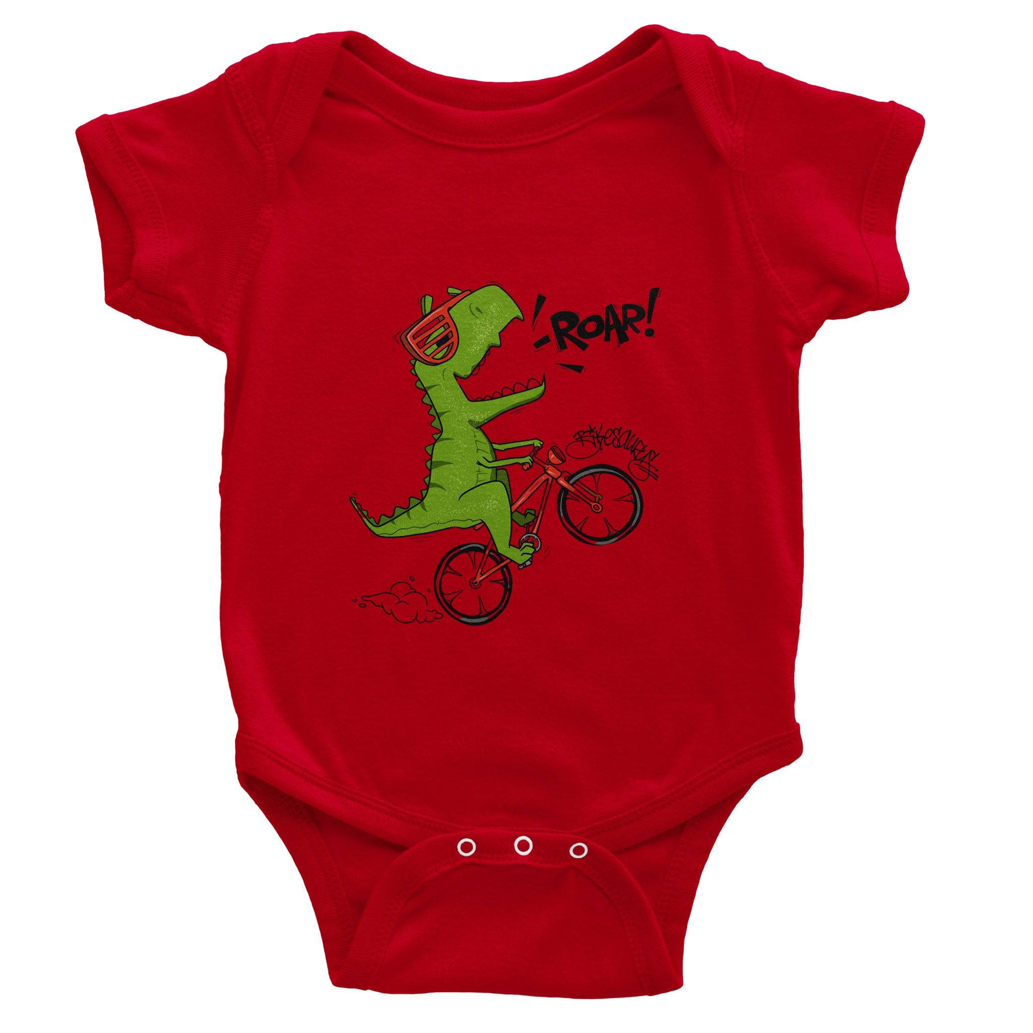 Organic cotton baby bodysuit/Dino-Roar - Classic