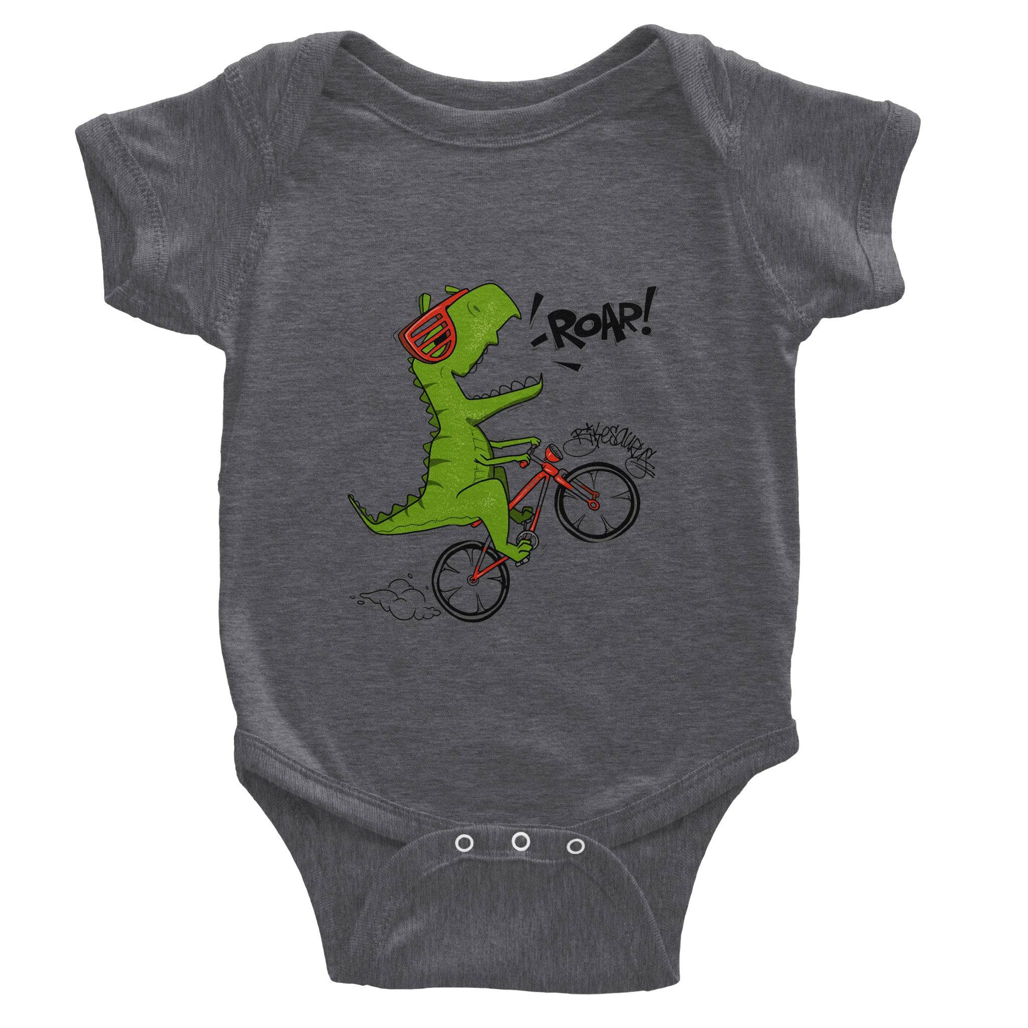 Organic cotton baby bodysuit/Dino-Roar - Classic