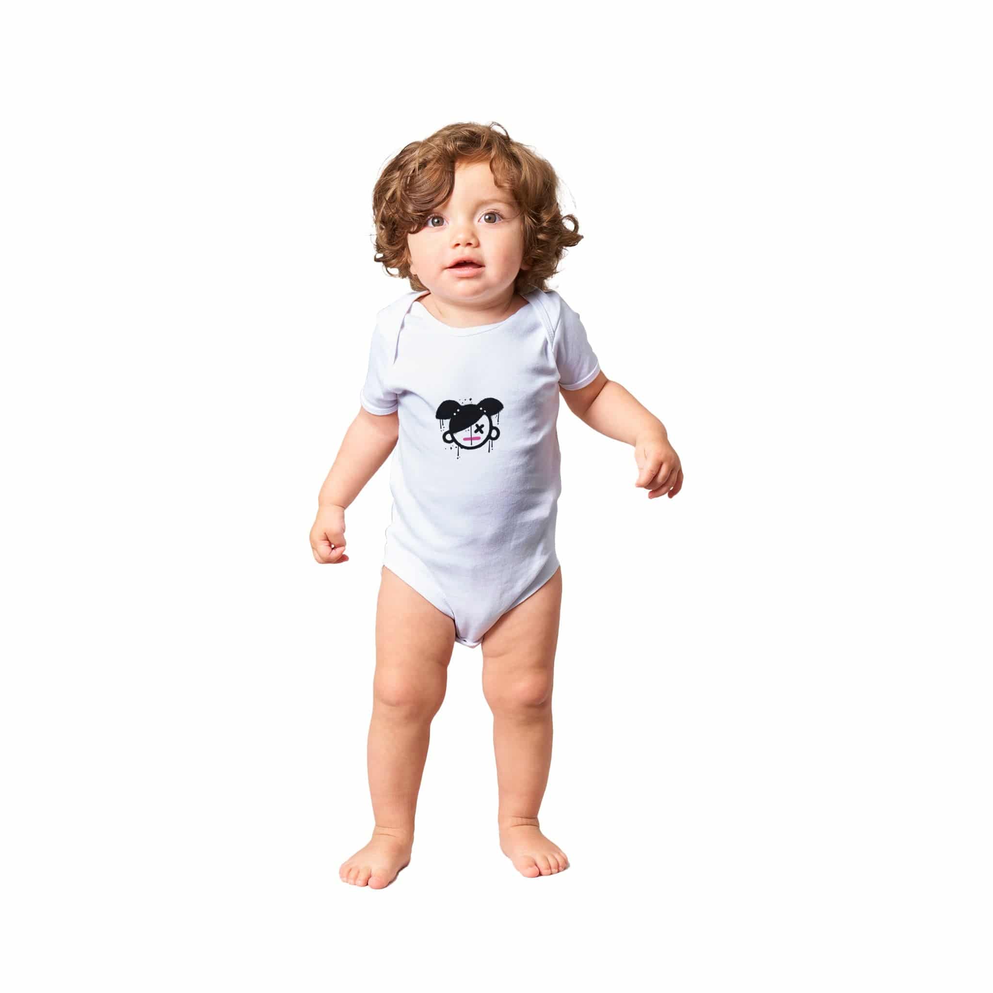 Organic cotton baby bodysuit/Girly - Classic