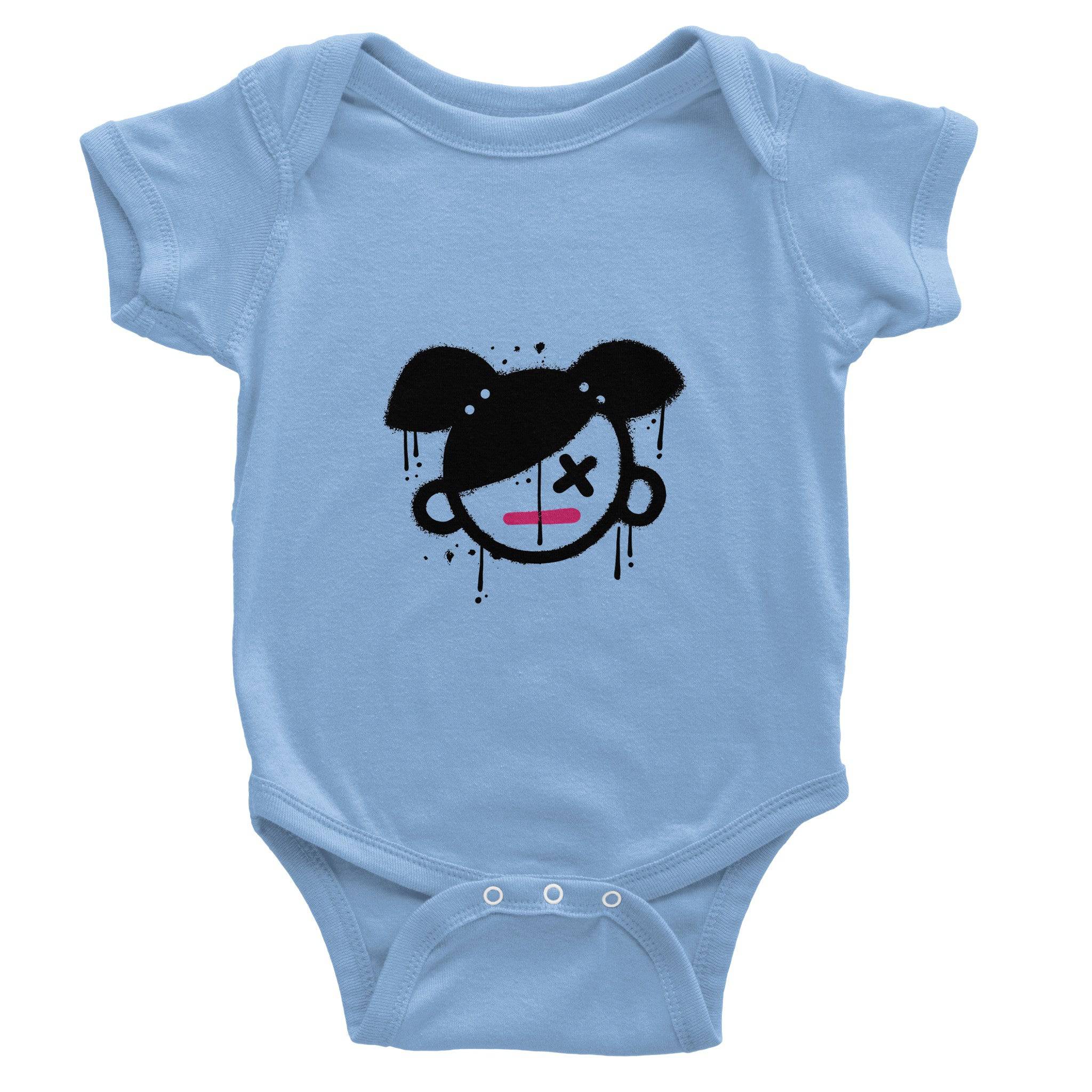 Organic cotton baby bodysuit/Girly - Classic