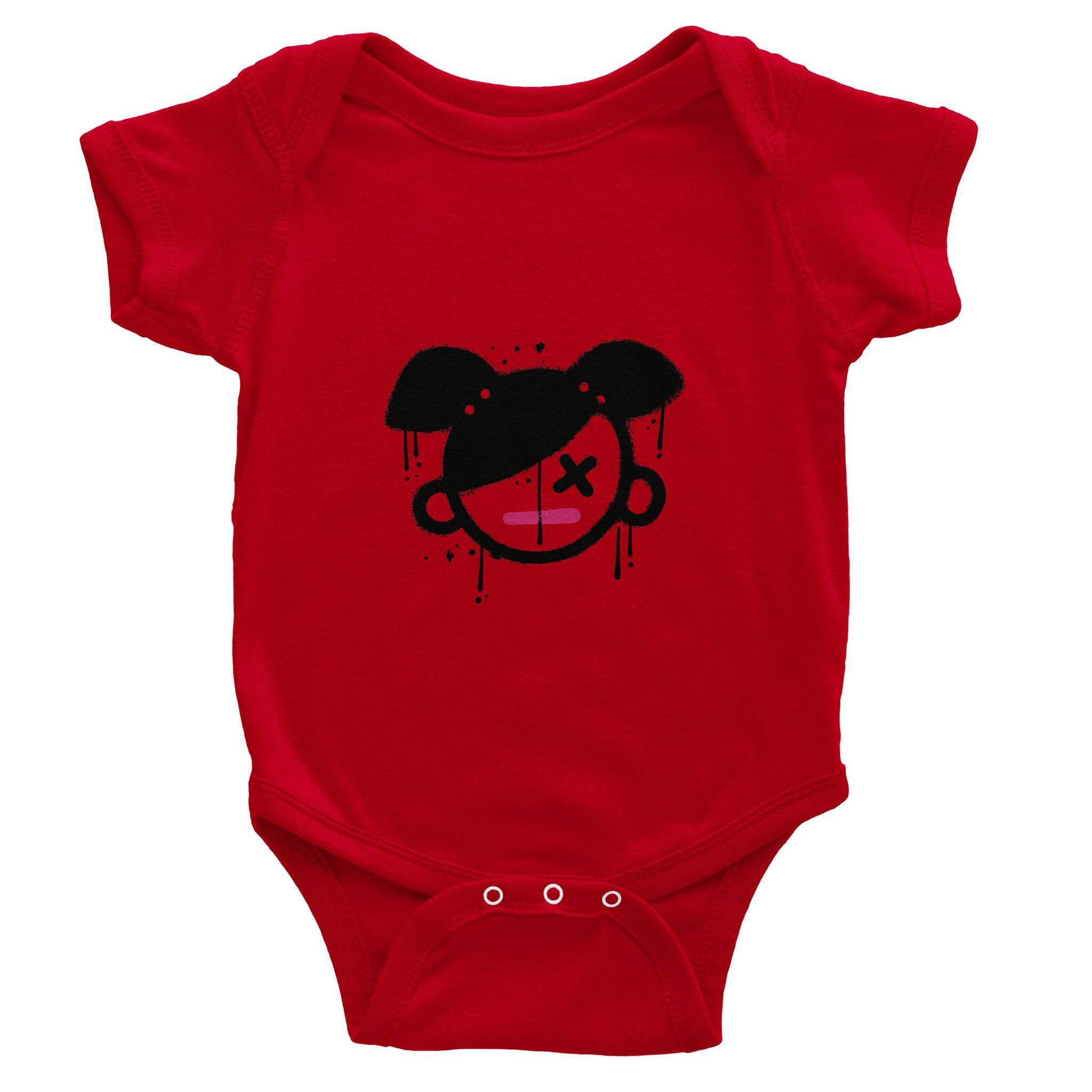 Organic cotton baby bodysuit/Girly - Classic