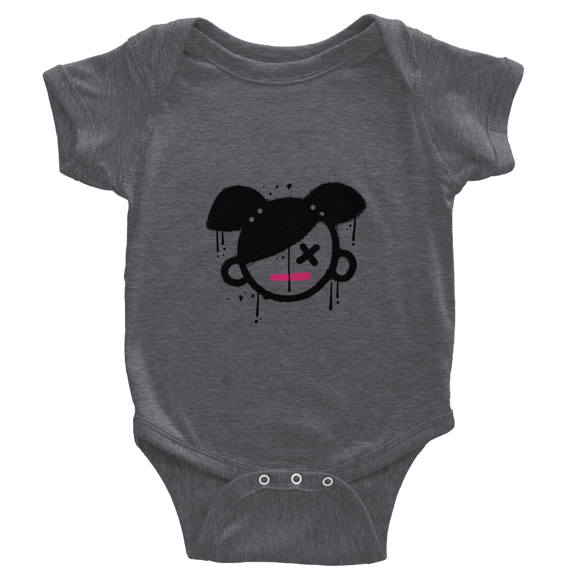 Organic cotton baby bodysuit/Girly - Classic