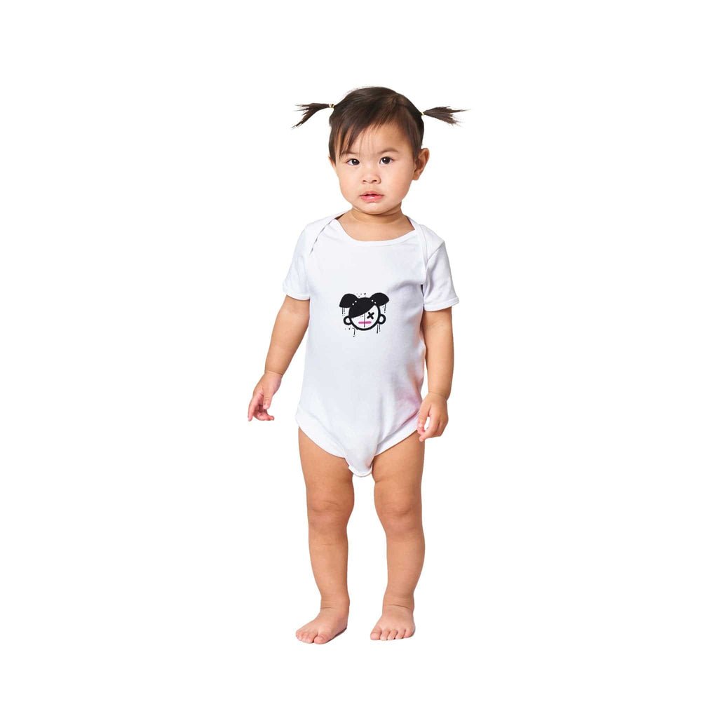 Organic cotton baby bodysuit/Girly - Classic