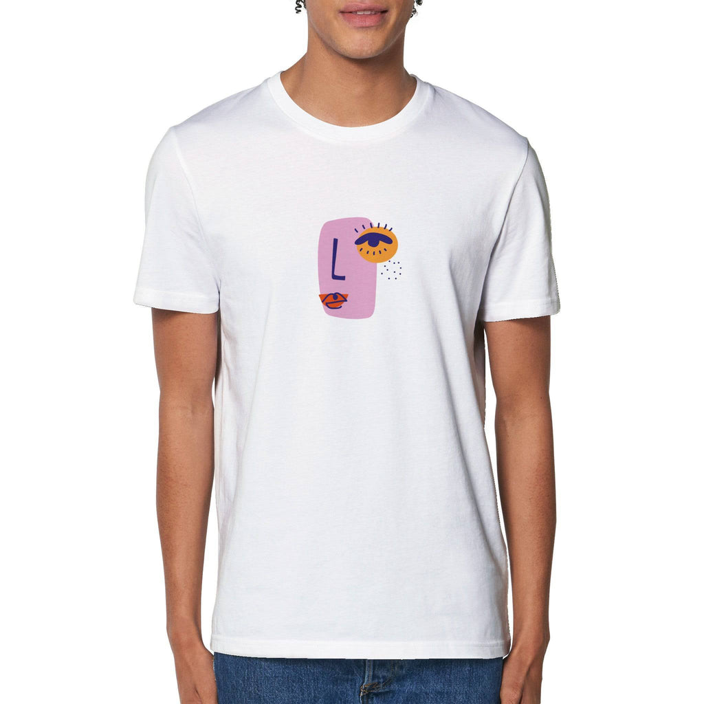 100% Organic Unisex T-shirt/Abstract-Face