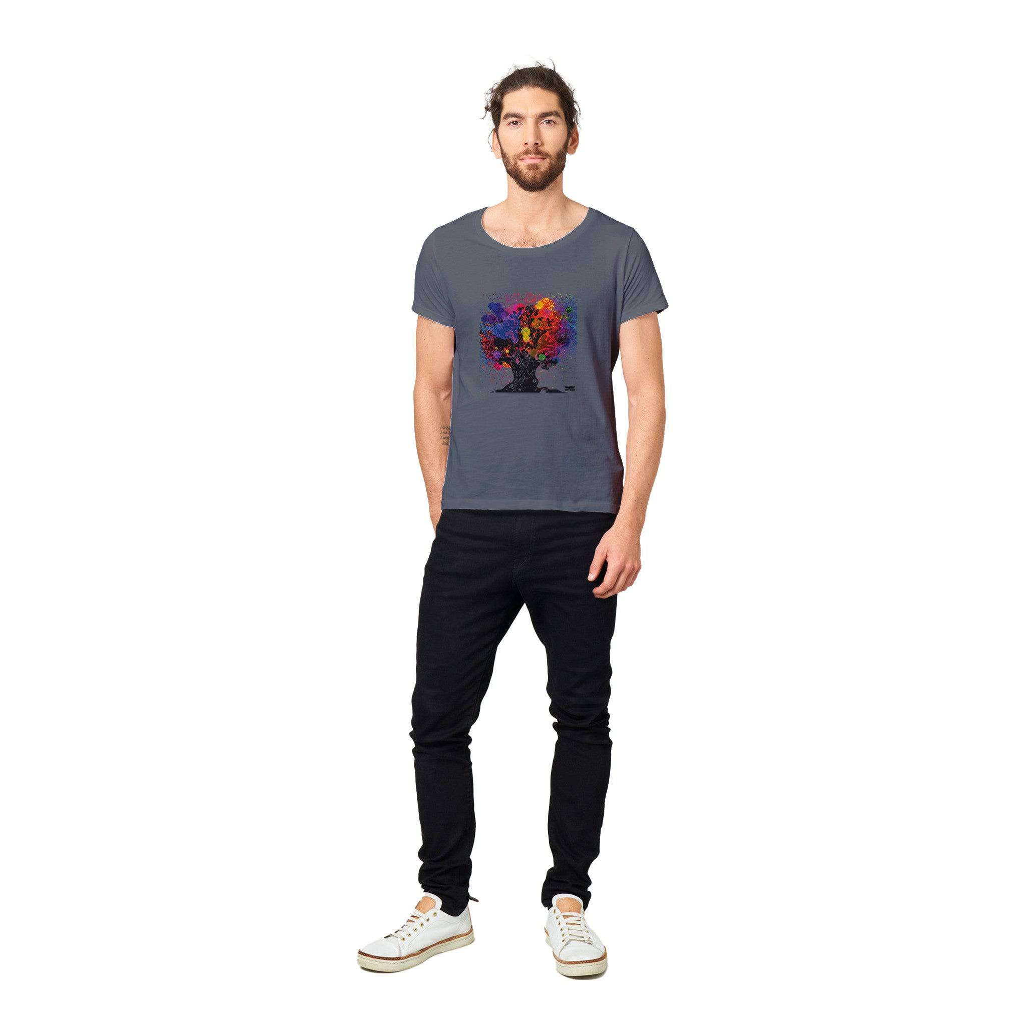 100% Organic Unisex T-shirt/Abstract-Tree