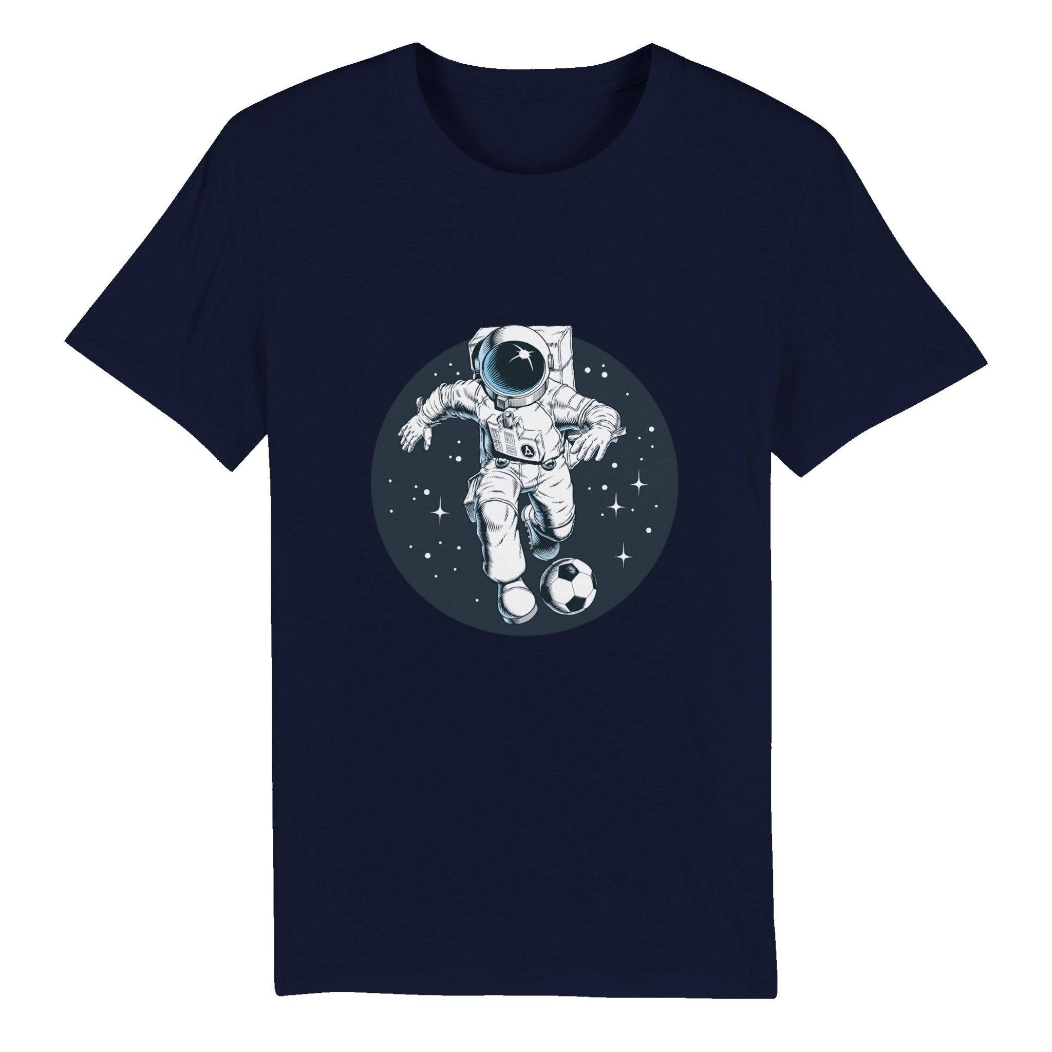 100% Organic Unisex T-shirt/Astronaut-Football