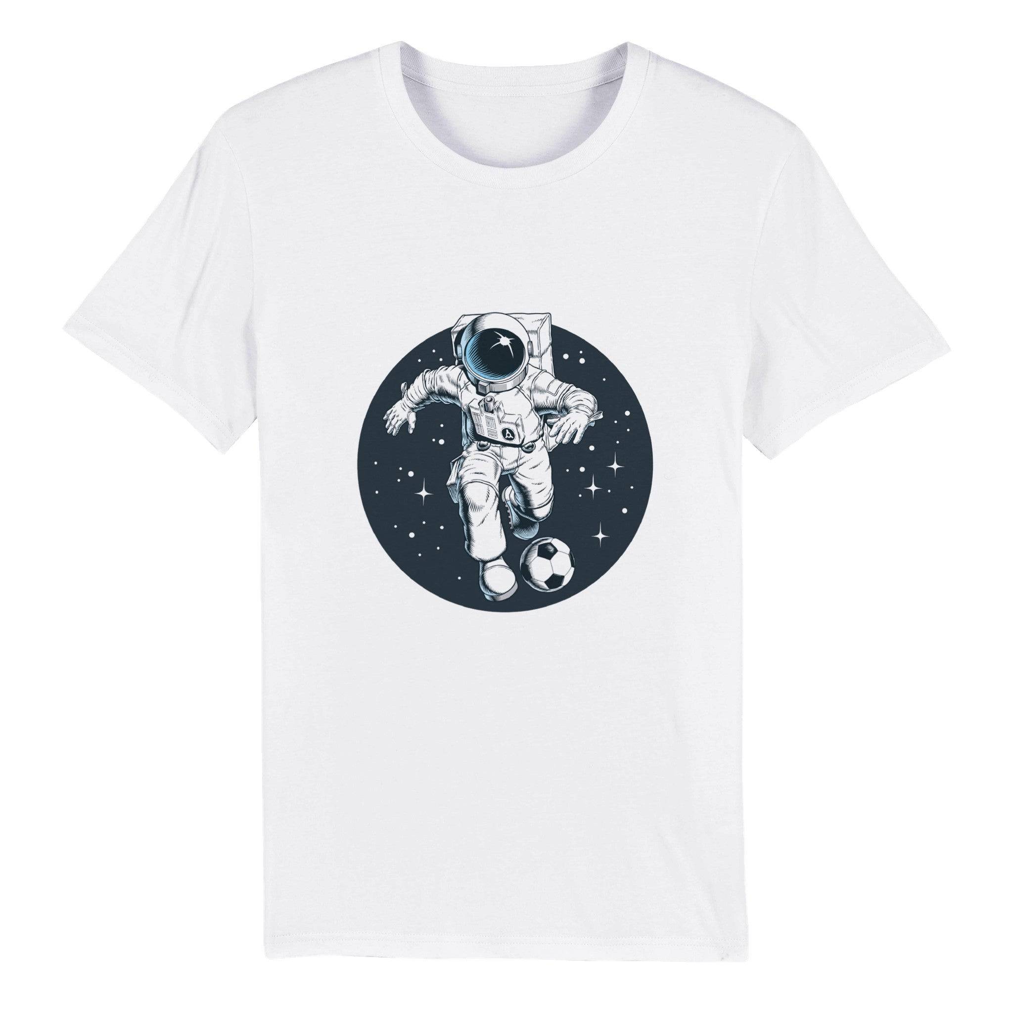 100% Organic Unisex T-shirt/Astronaut-Football