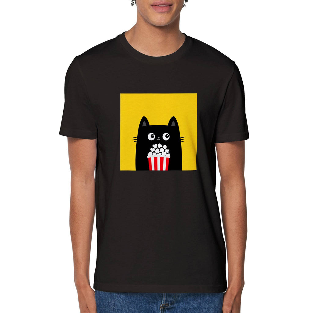 100% Organic Unisex T-shirt/Cat-PopCorn