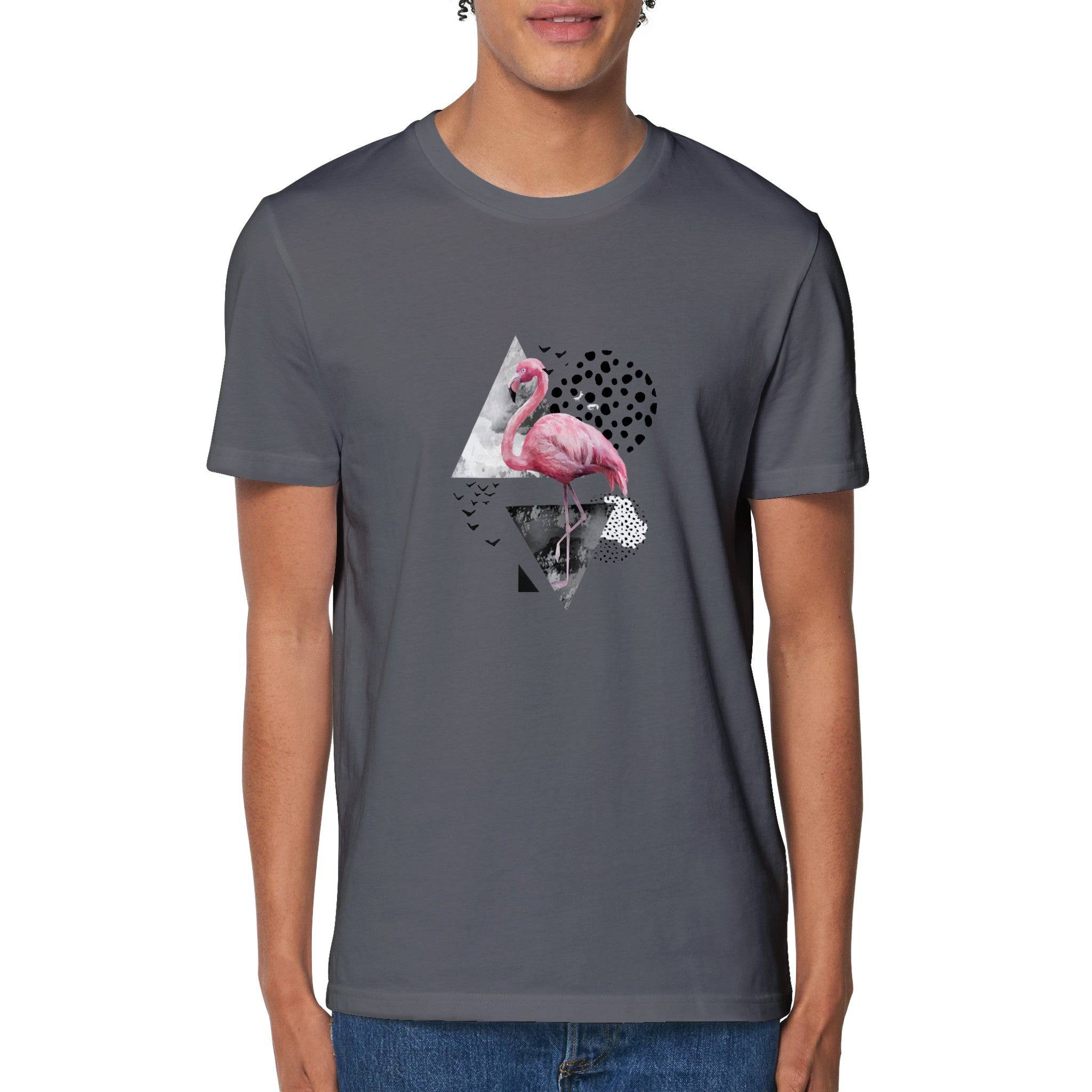 100% Organic Unisex T-shirt/Flamingo-Abstract