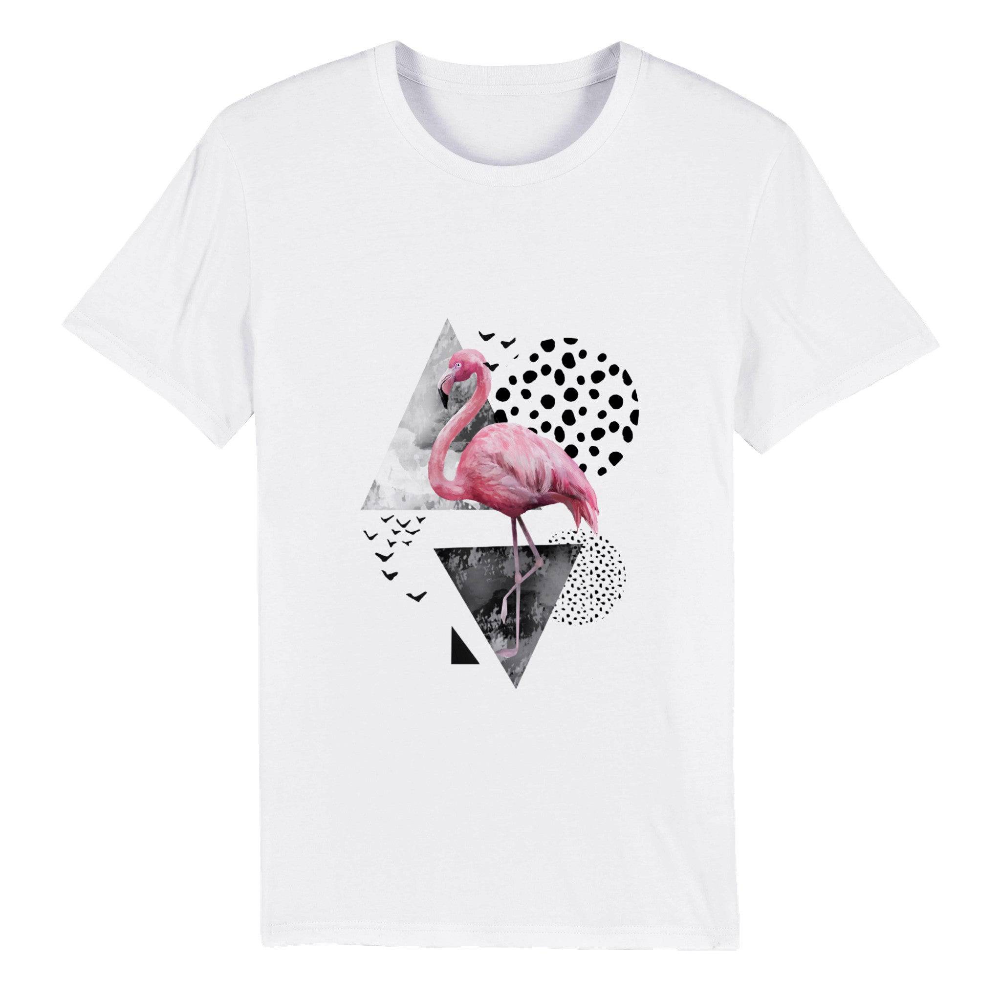 100% Organic Unisex T-shirt/Flamingo-Abstract
