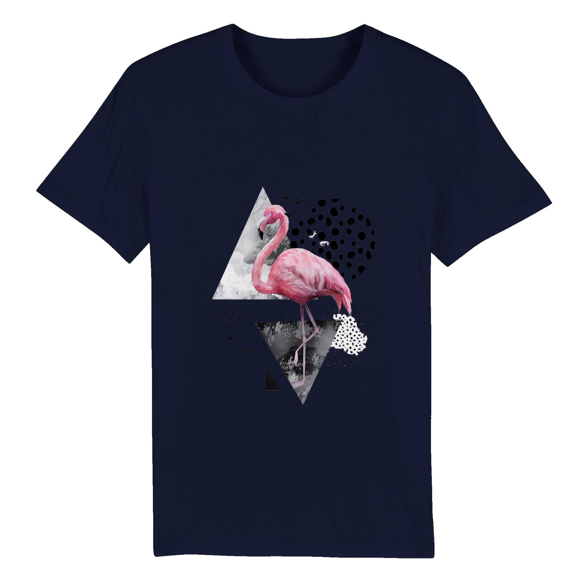 100% Organic Unisex T-shirt/Flamingo-Abstract