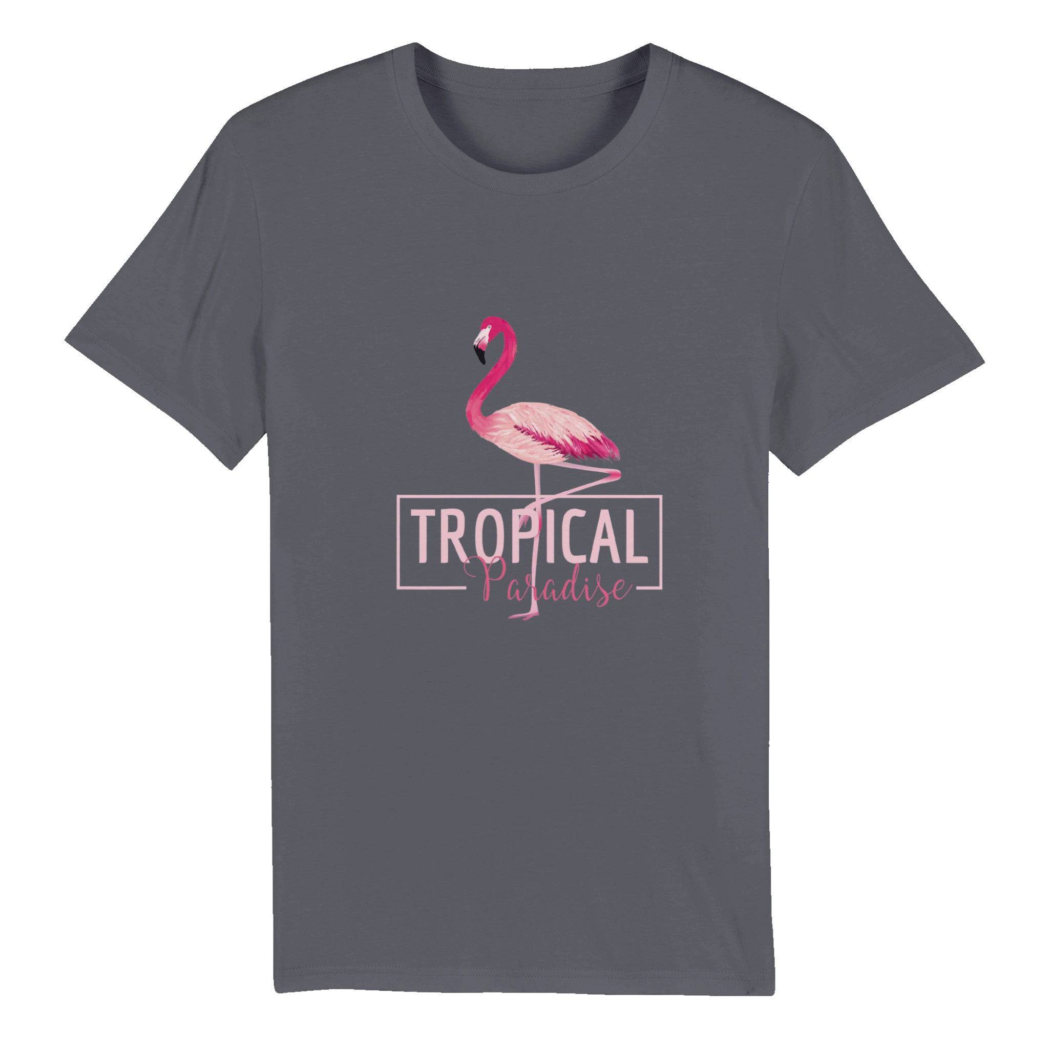 100% Organic Unisex T-shirt/Flamingo-Tropical-Paradise