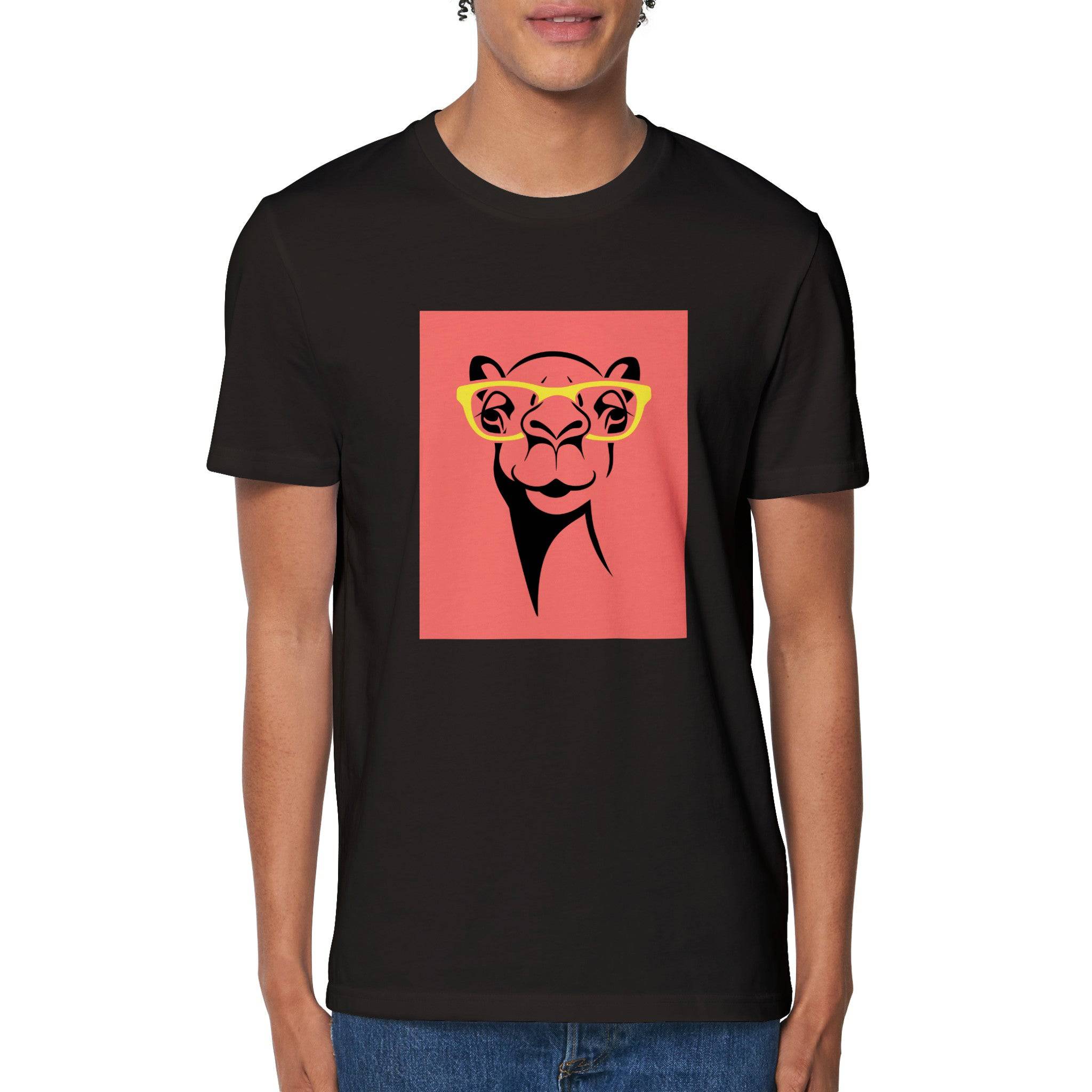 100% Organic Unisex T-shirt/Giraffe-Glasses