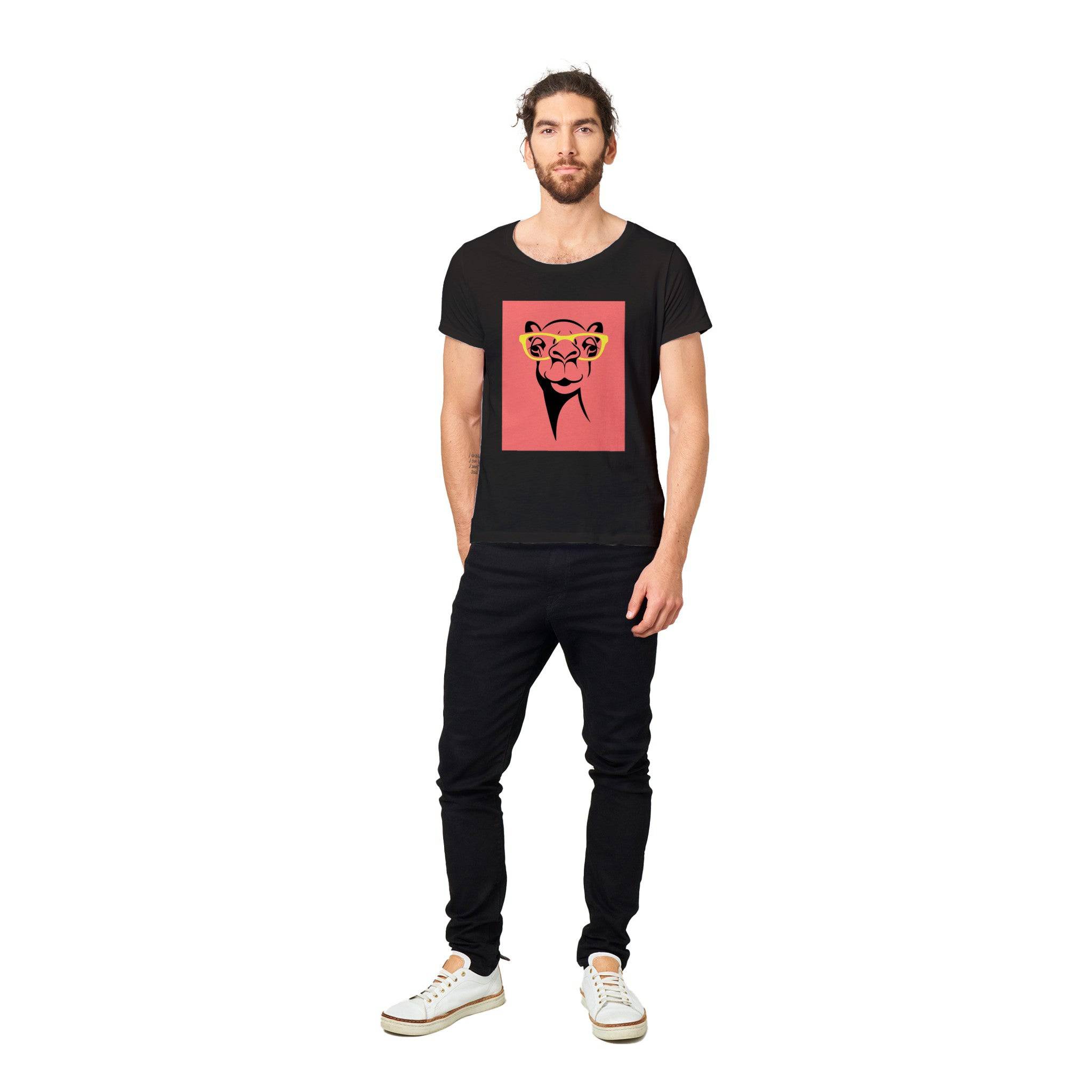 100% Organic Unisex T-shirt/Giraffe-Glasses