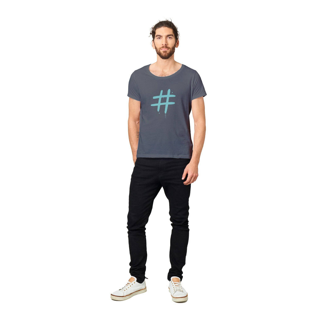 100% Organic Unisex T-shirt/Hashtag
