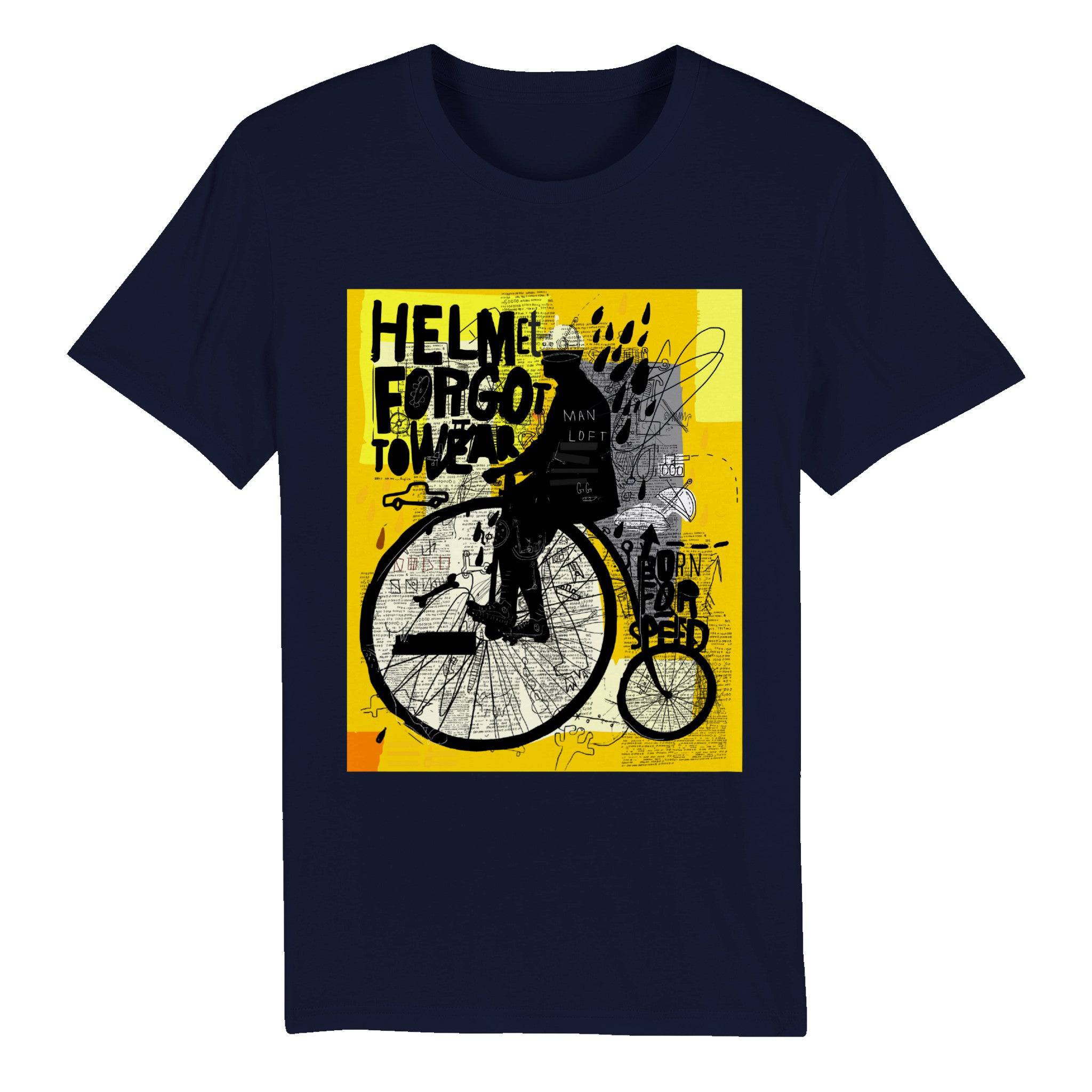 100% Organic Unisex T-shirt/Helmet-Forgot-To-Wear