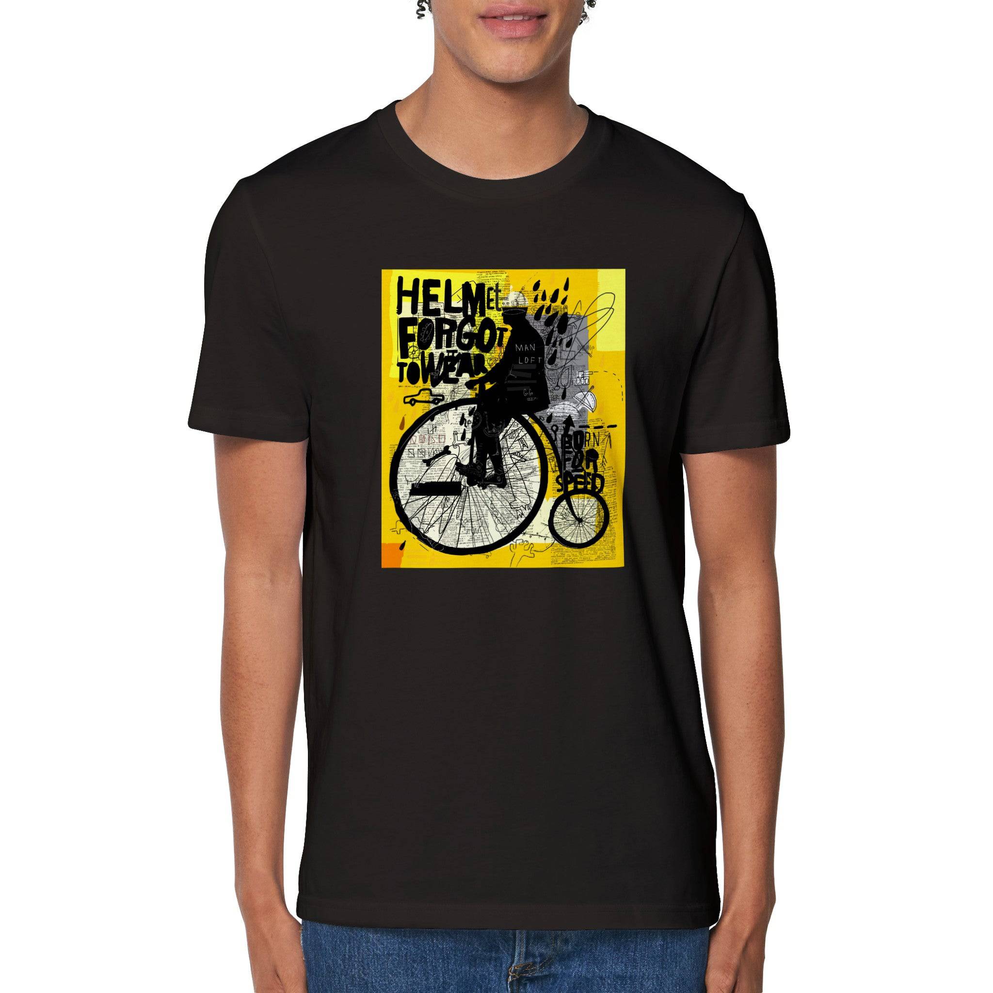 100% Organic Unisex T-shirt/Helmet-Forgot-To-Wear
