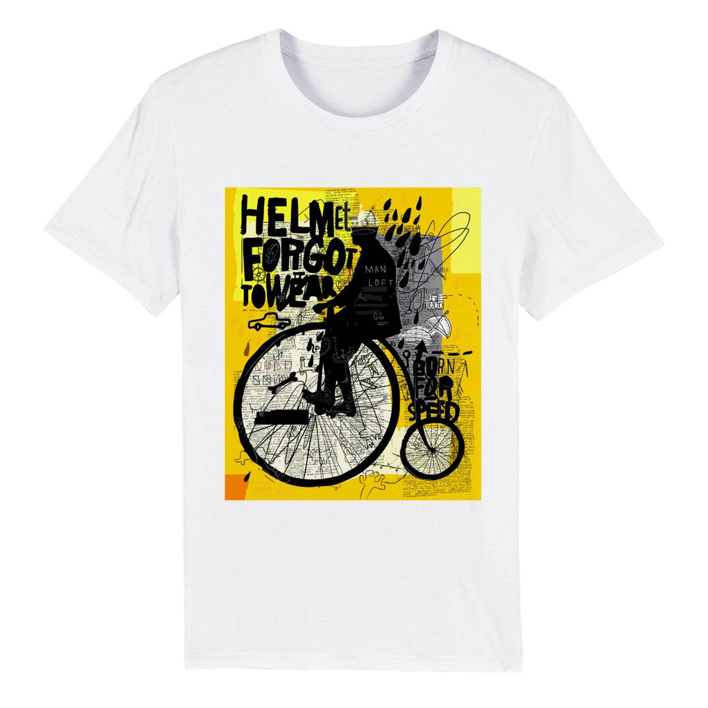 100% Organic Unisex T-shirt/Helmet-Forgot-To-Wear