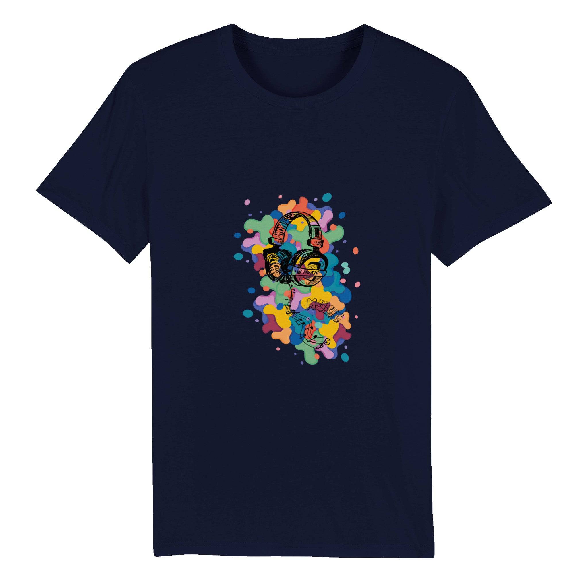 100% Organic Unisex T-shirt/Music-Color