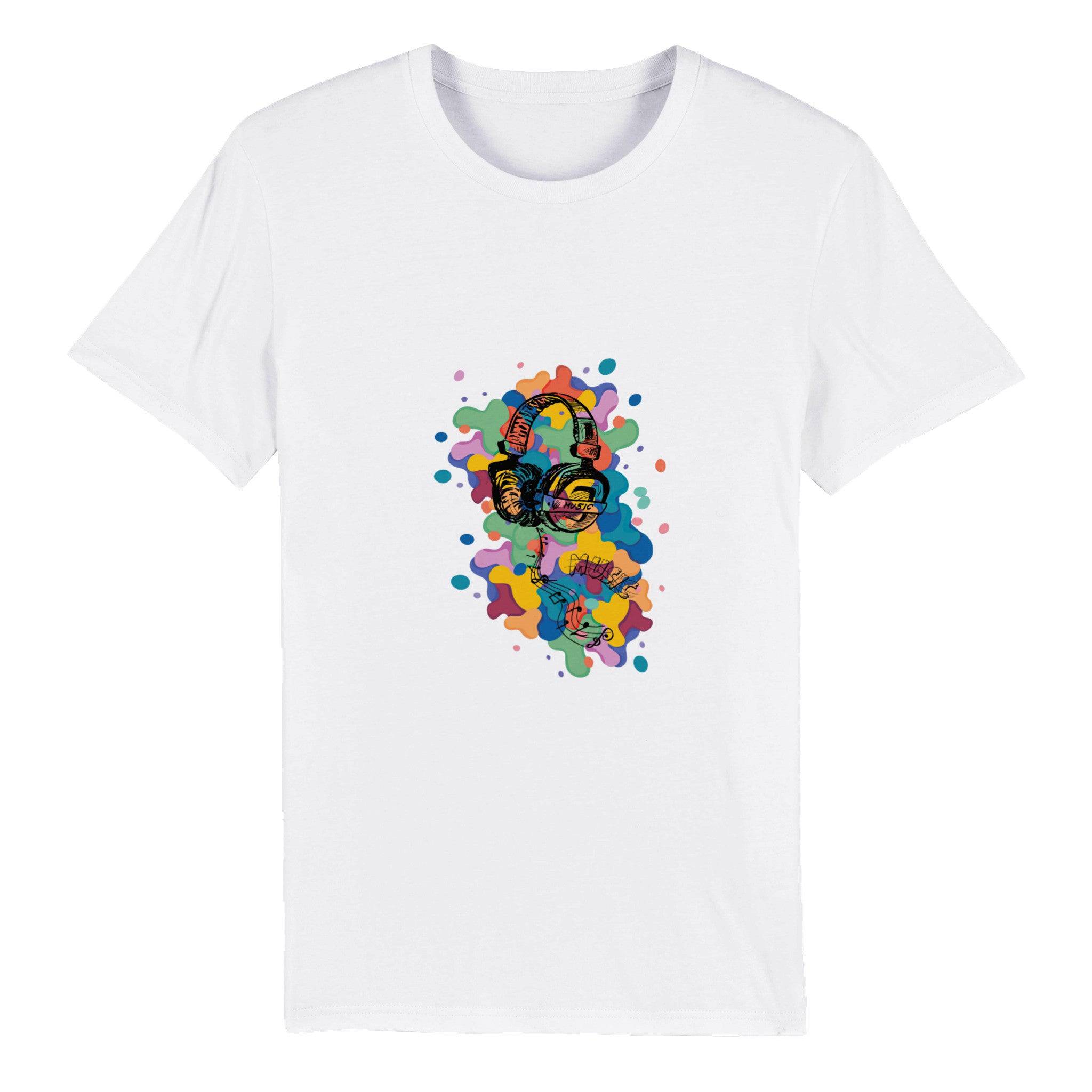 100% Organic Unisex T-shirt/Music-Color