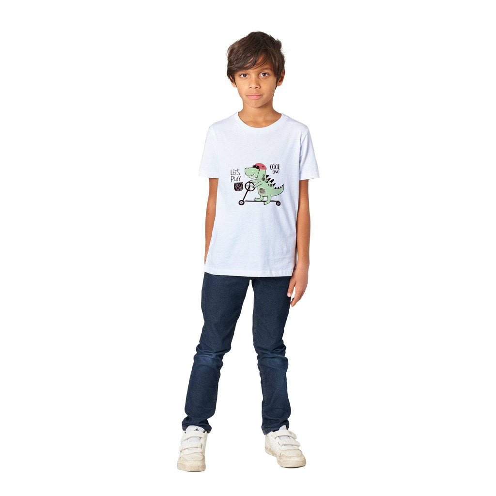 Organic Kids Crewneck T-shirt/Cool-Dino