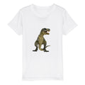 Organic Kids Crewneck T-shirt/Dinosaur