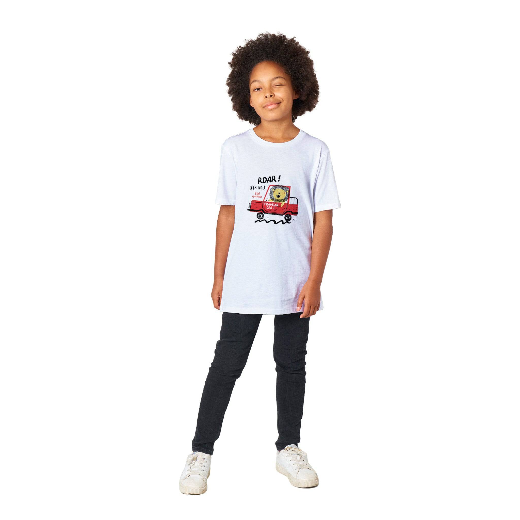 Organic Kids Crewneck T-shirt/Lion-Driver