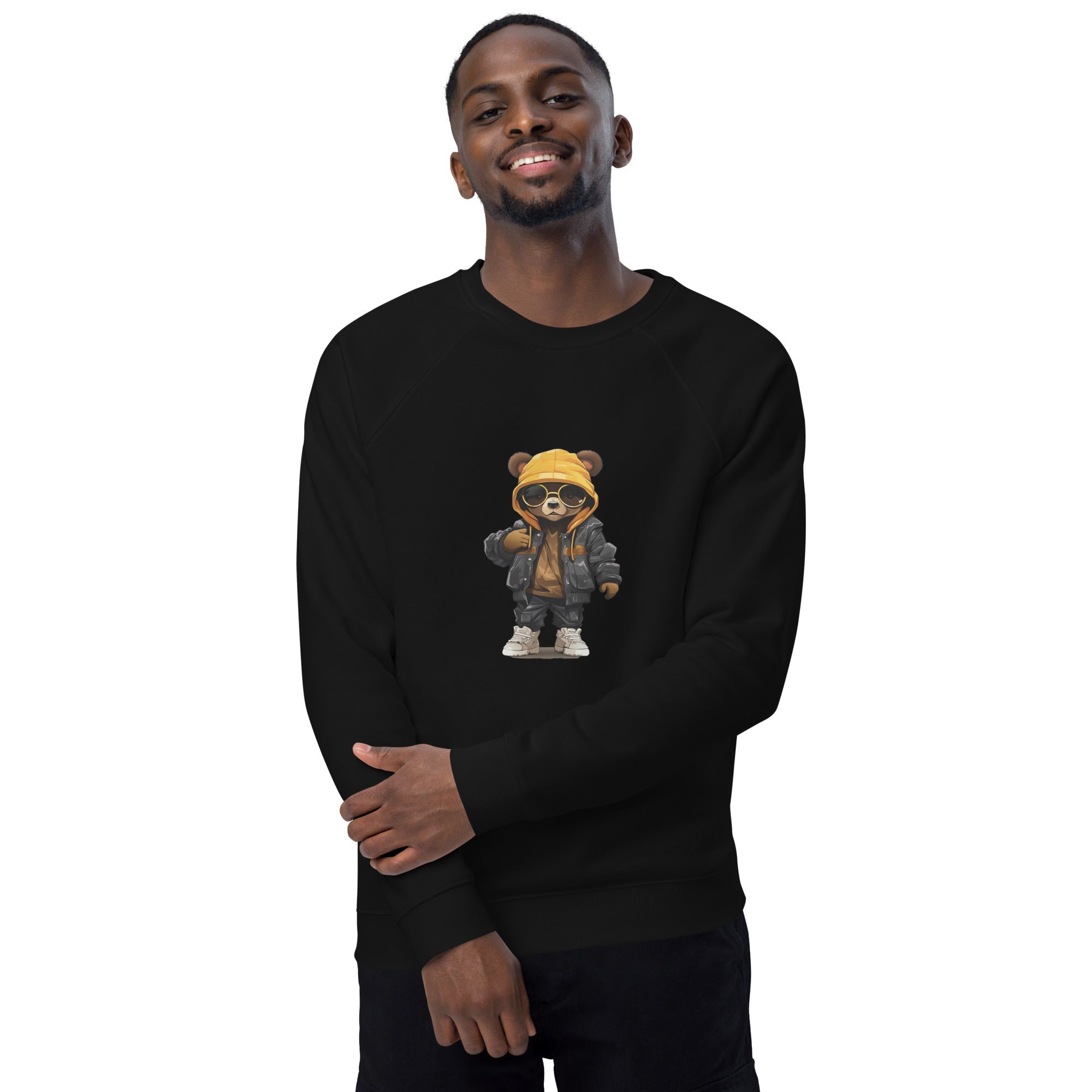 Unisex organic sweatshirt/Teddy-Bear-Hip-Hop