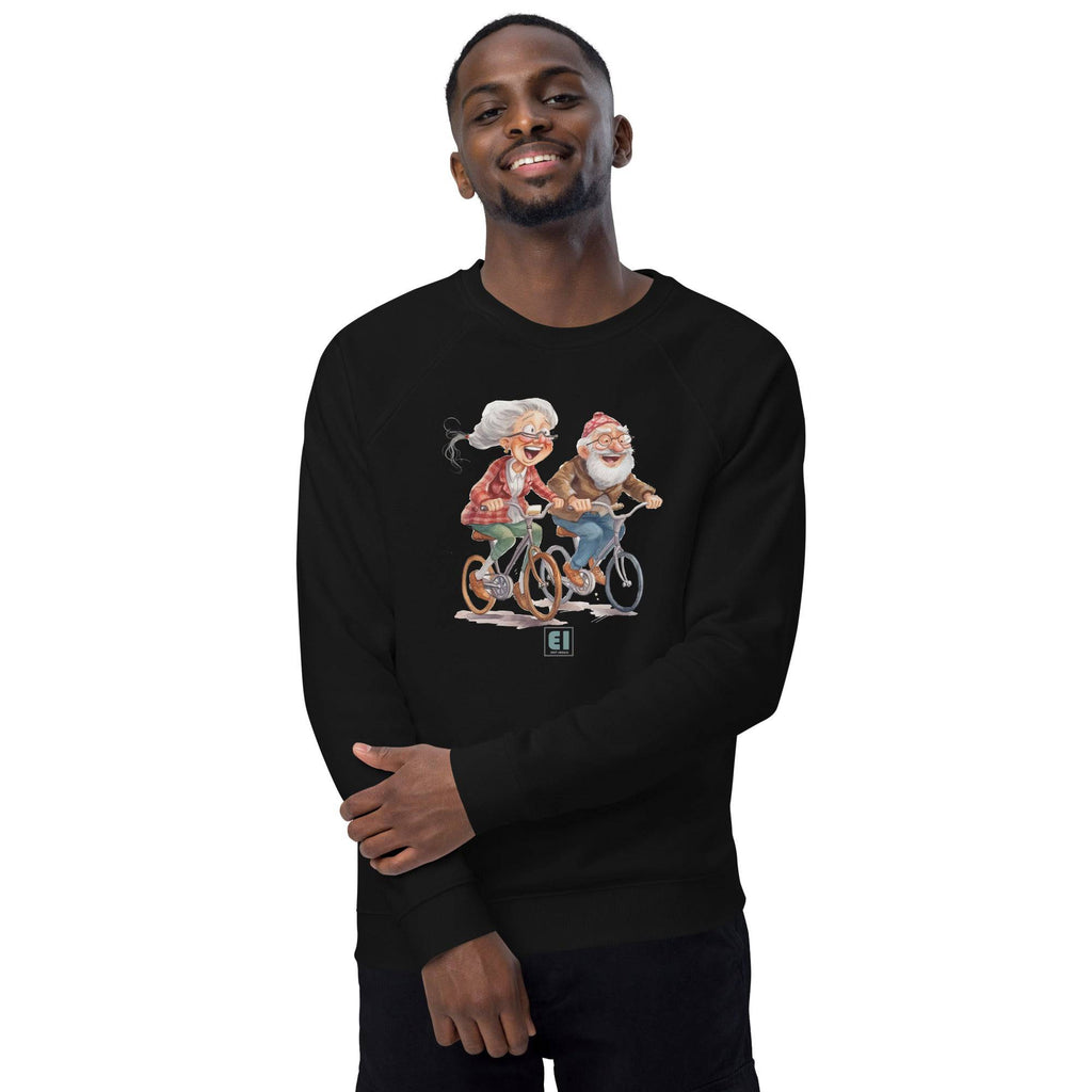 Unisex organic sweatshirt/Grandparents-Cycling