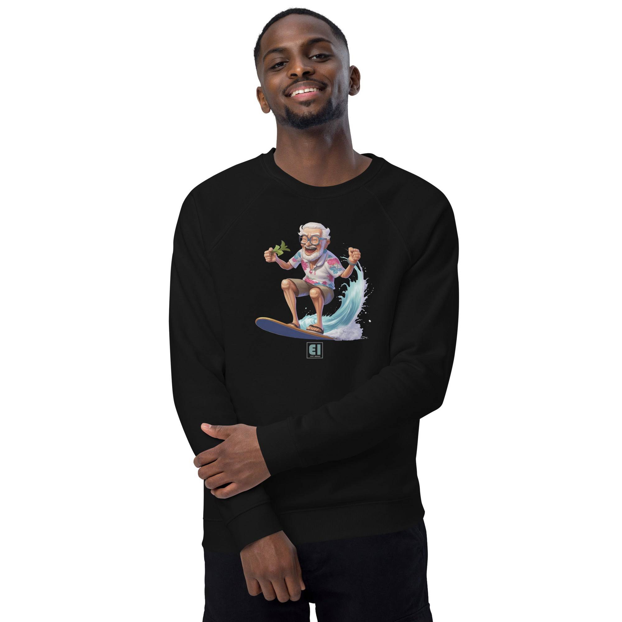Unisex organic sweatshirt/Grandpa-Surfin