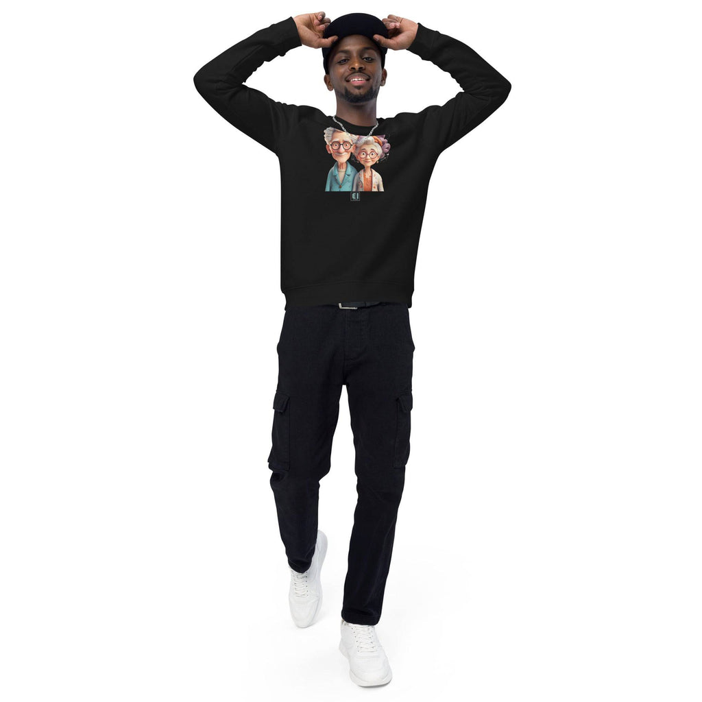Unisex organic sweatshirt/Grandparents-Portrait