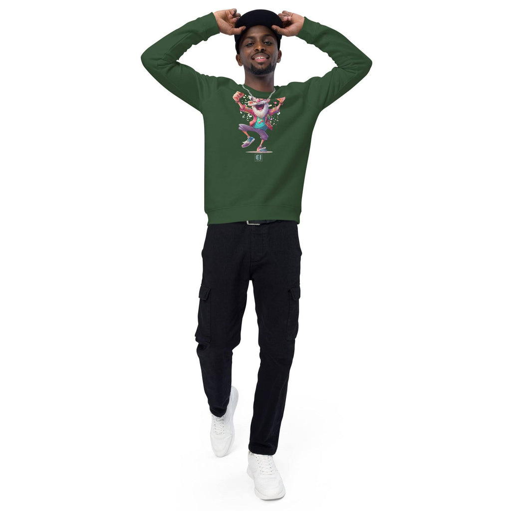 Unisex organic sweatshirt/Grandpa-Drinking