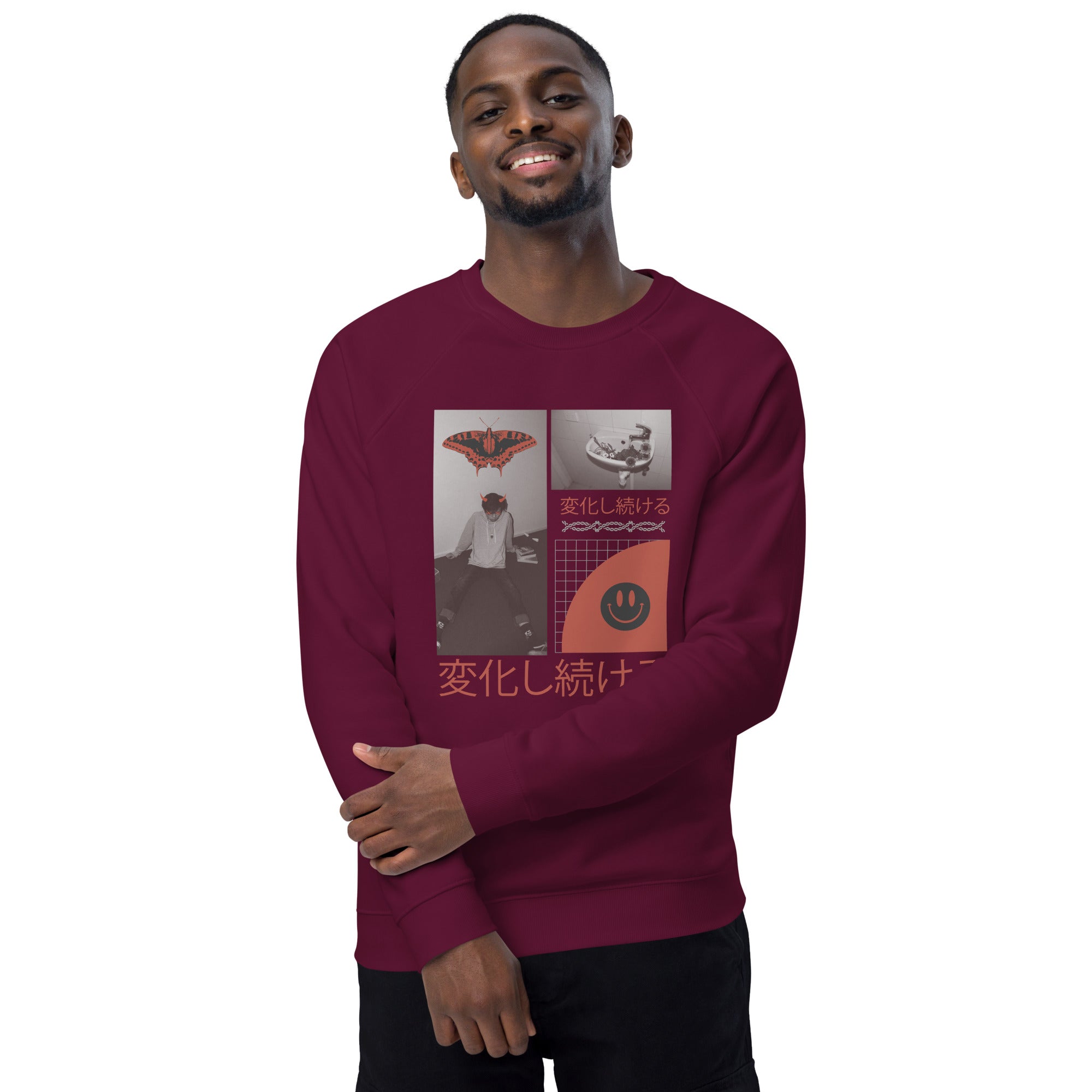 Unisex organic sweatshirt/Anime-1