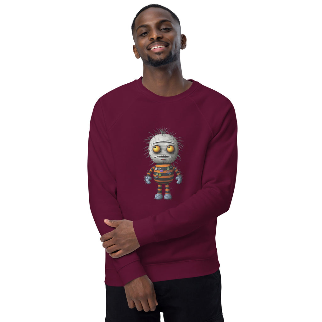 Unisex Organic Sweatshirt/Funny-Creepy-Doll
