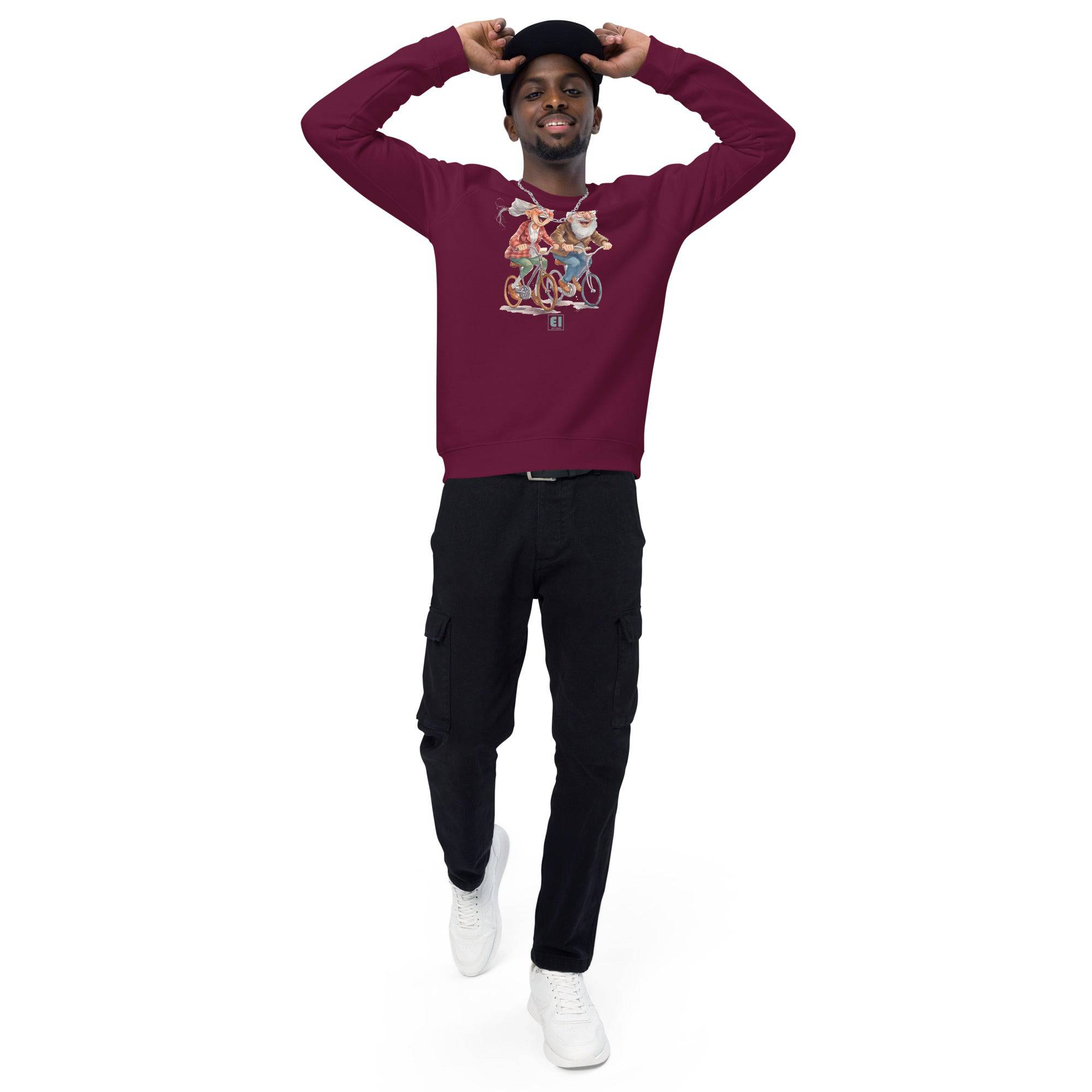 Unisex organic sweatshirt/Grandparents-Cycling