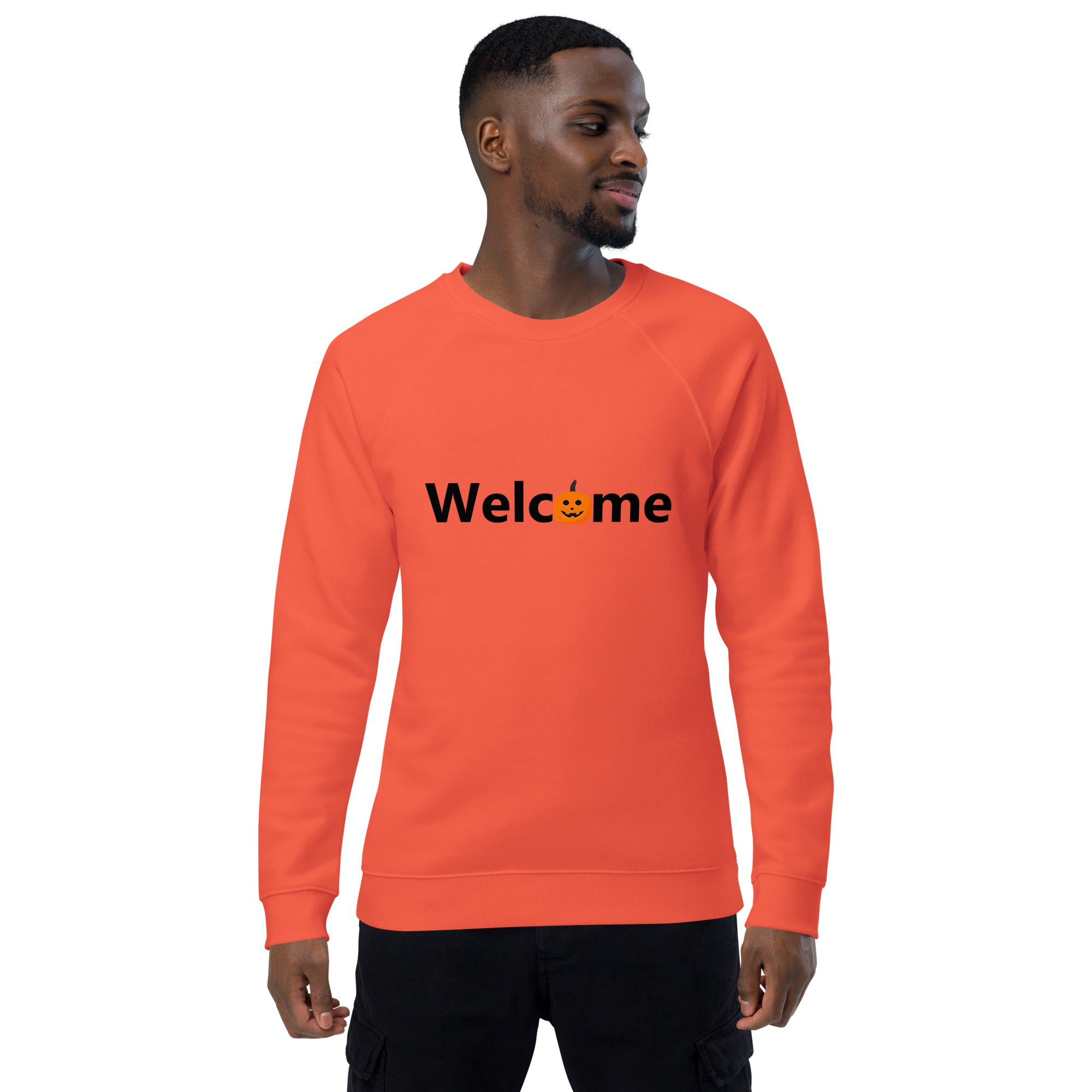 Unisex Organic Sweatshirt/Welcome-Halloween