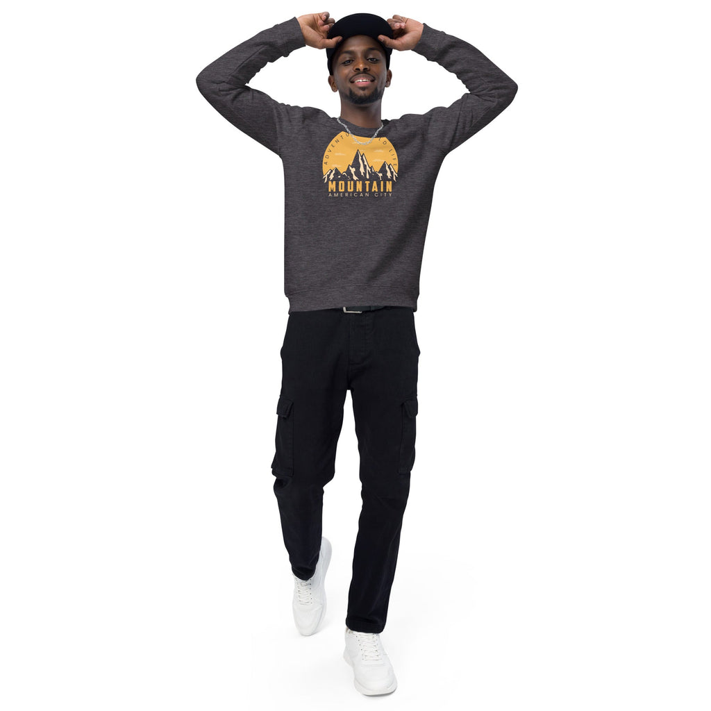 Unisex organic sweatshirt/Adventure-Mountains