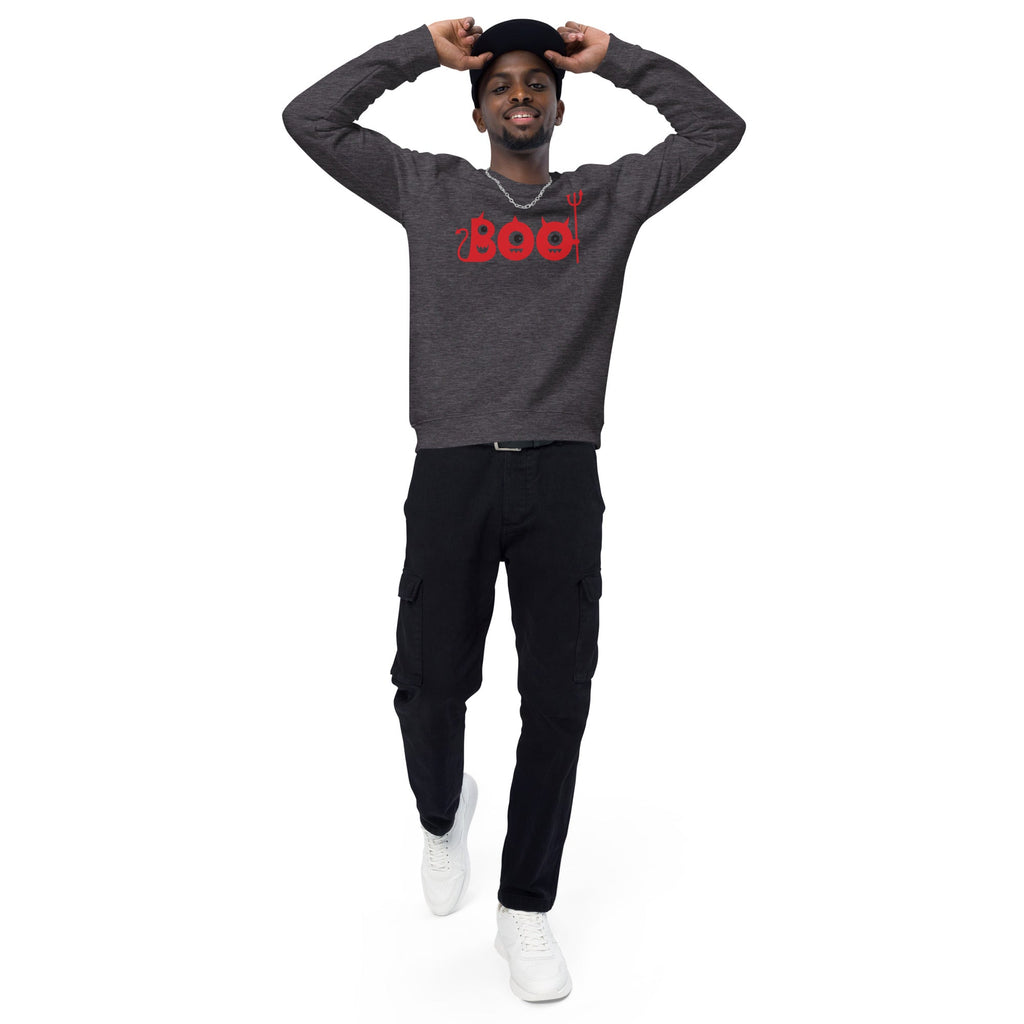 Unisex Organic Sweatshirt/Boo-Halloween