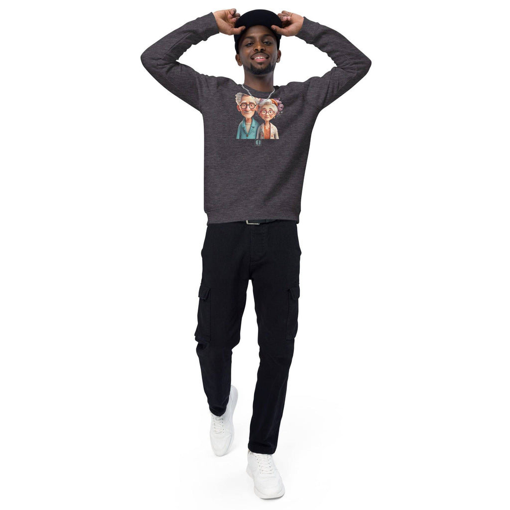 Unisex organic sweatshirt/Grandparents-Portrait