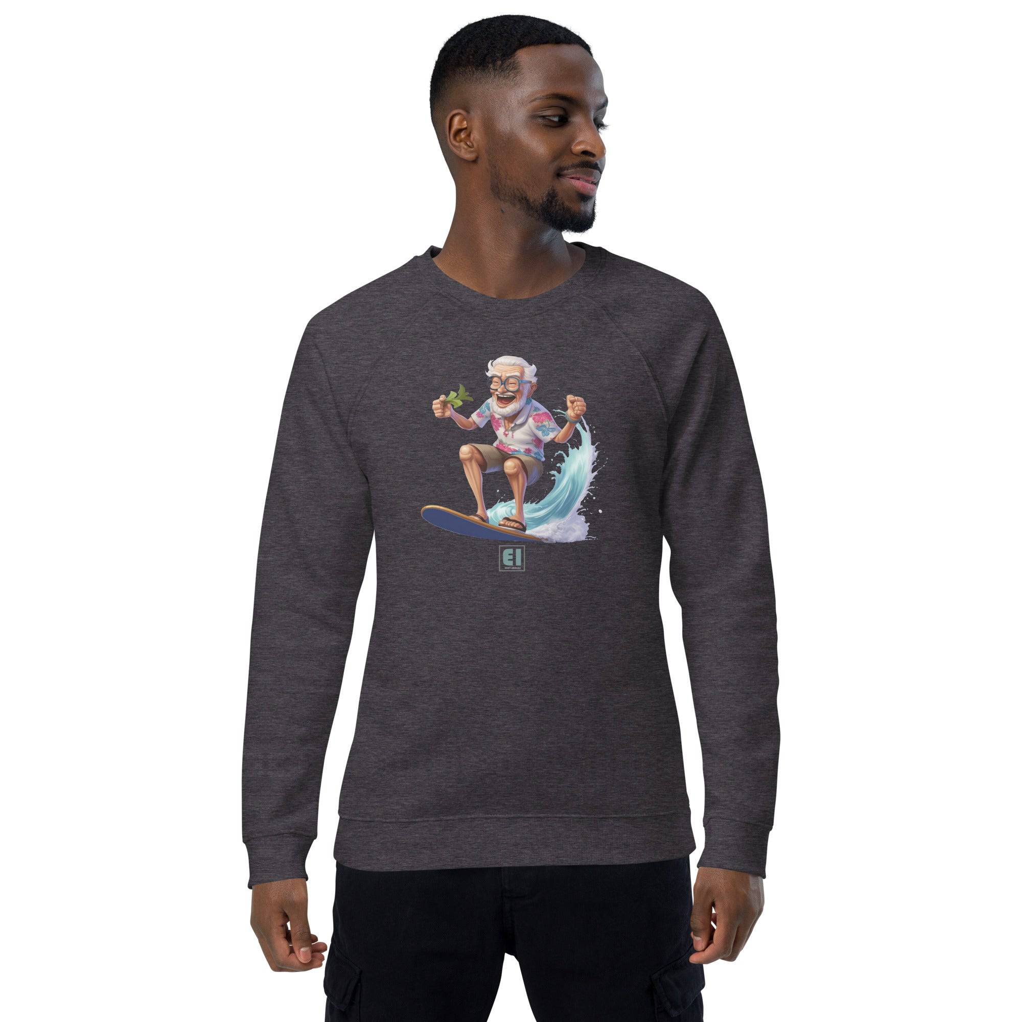 Unisex organic sweatshirt/Grandpa-Surfin