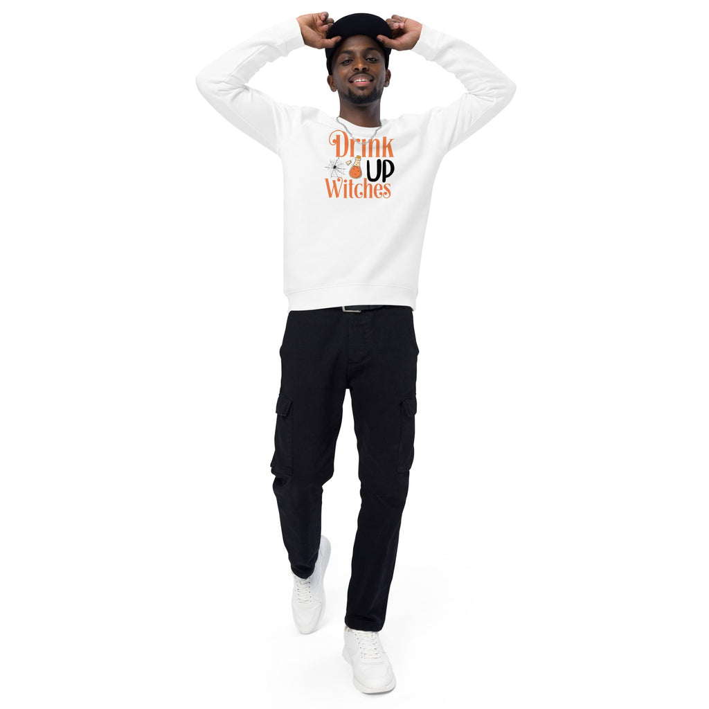 Unisex Organic Sweatshirt/Drink-Up-Withces-Halloween