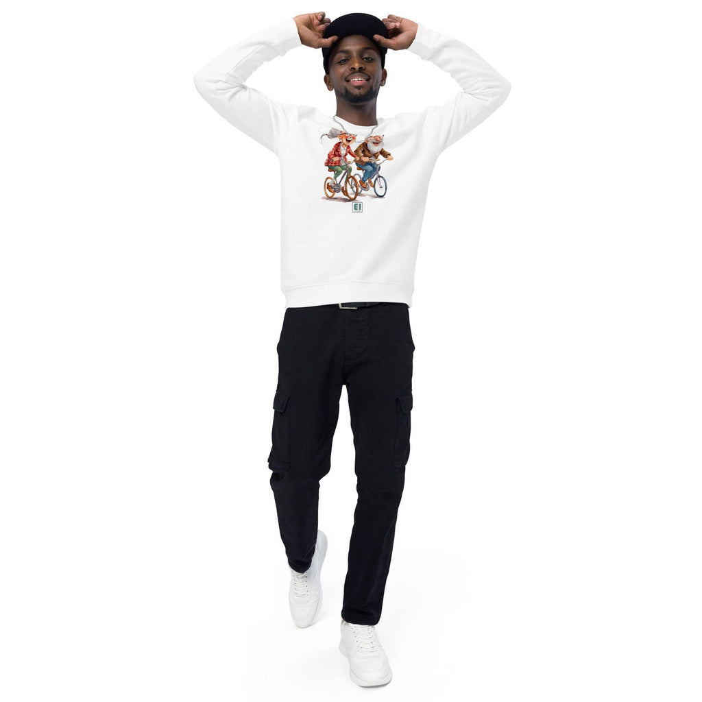 Unisex organic sweatshirt/Grandparents-Cycling