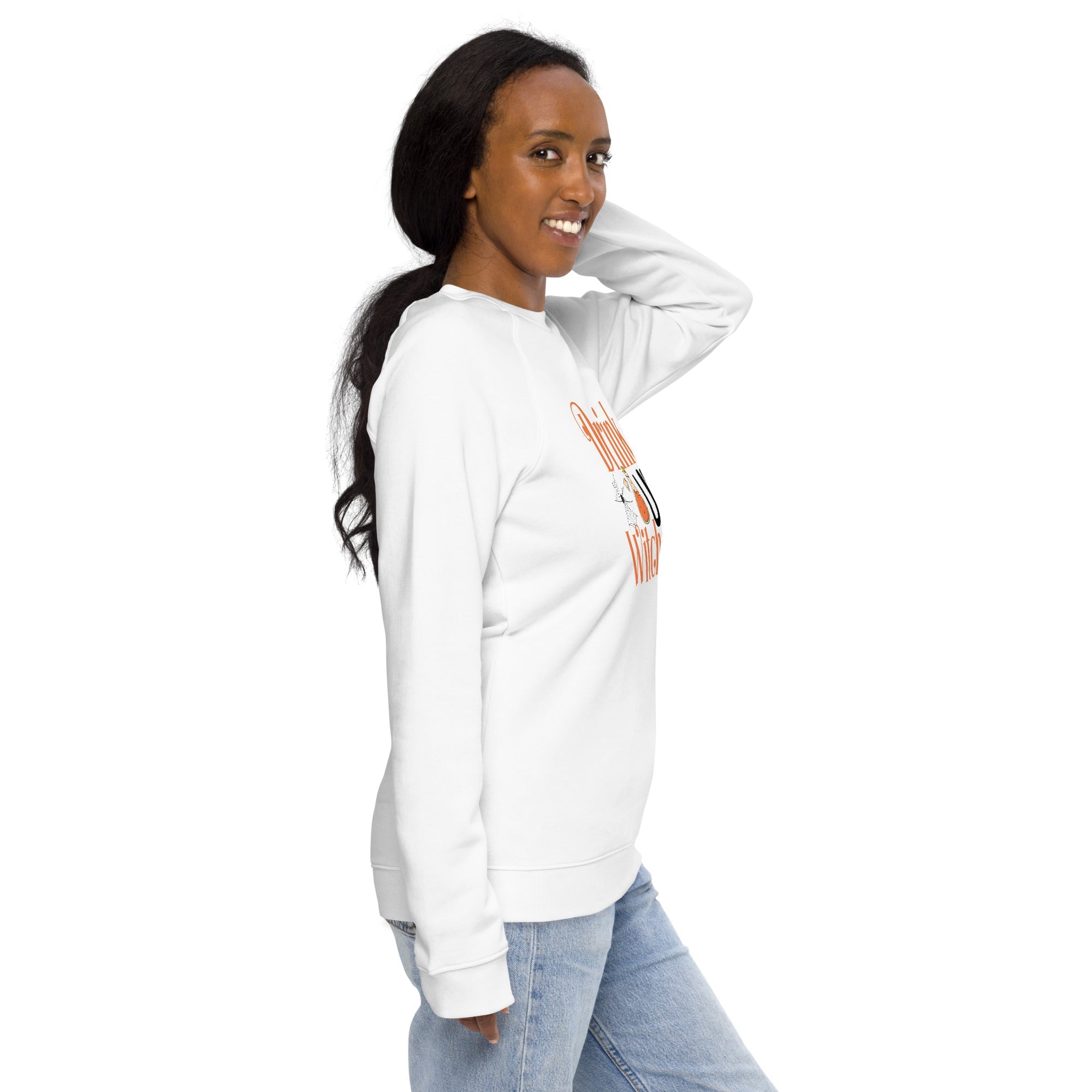 Unisex Organic Sweatshirt/Drink-Up-Withces-Halloween